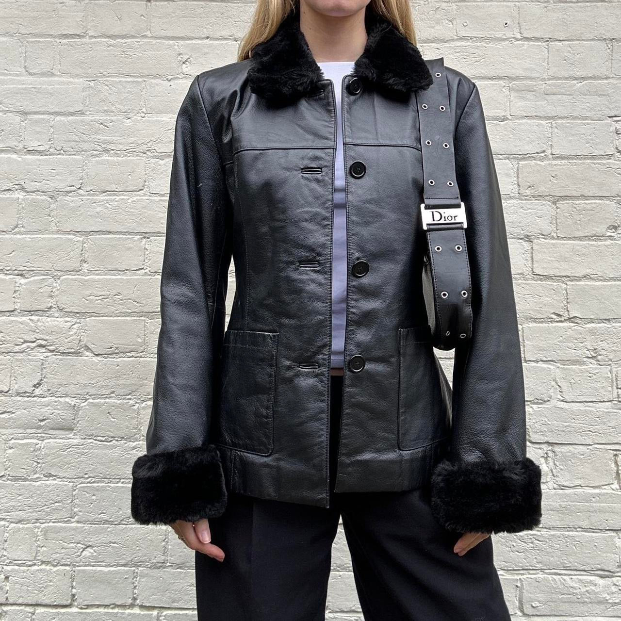 Vintage fur & leather jacket