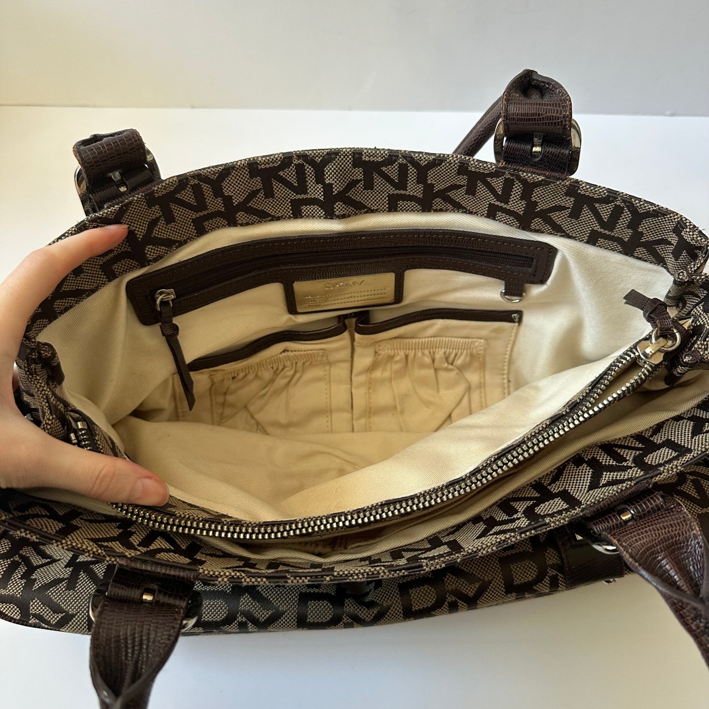 Vintage DKNY brown bag