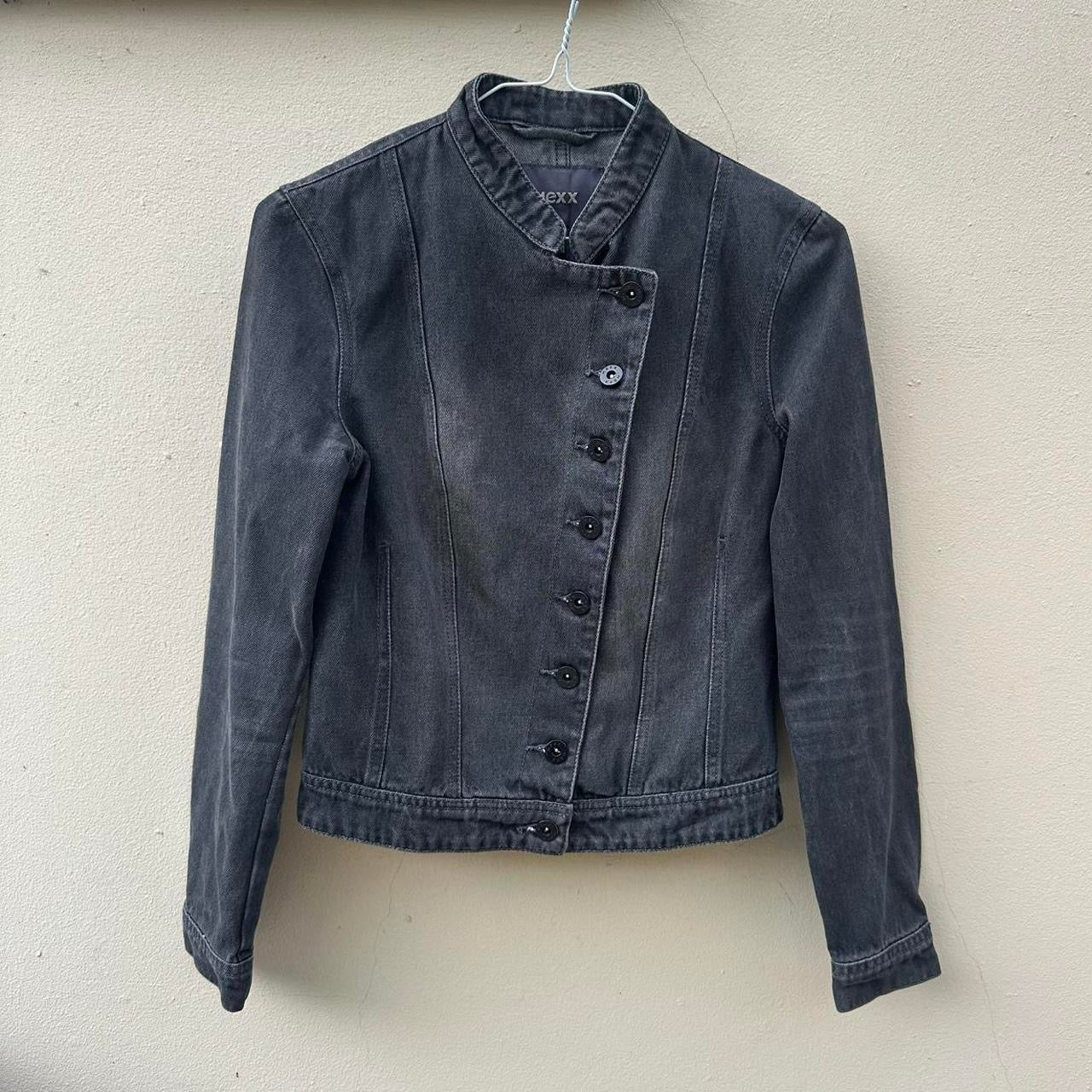 Vintage 00s asymmetric denim jacket