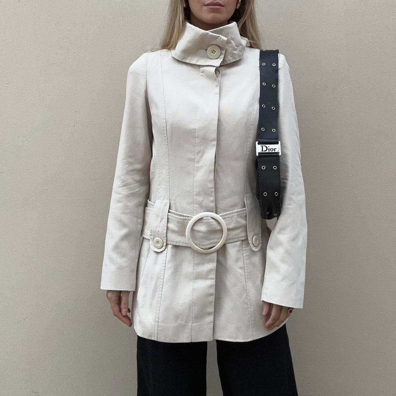 Vintage 00s cream trench coat