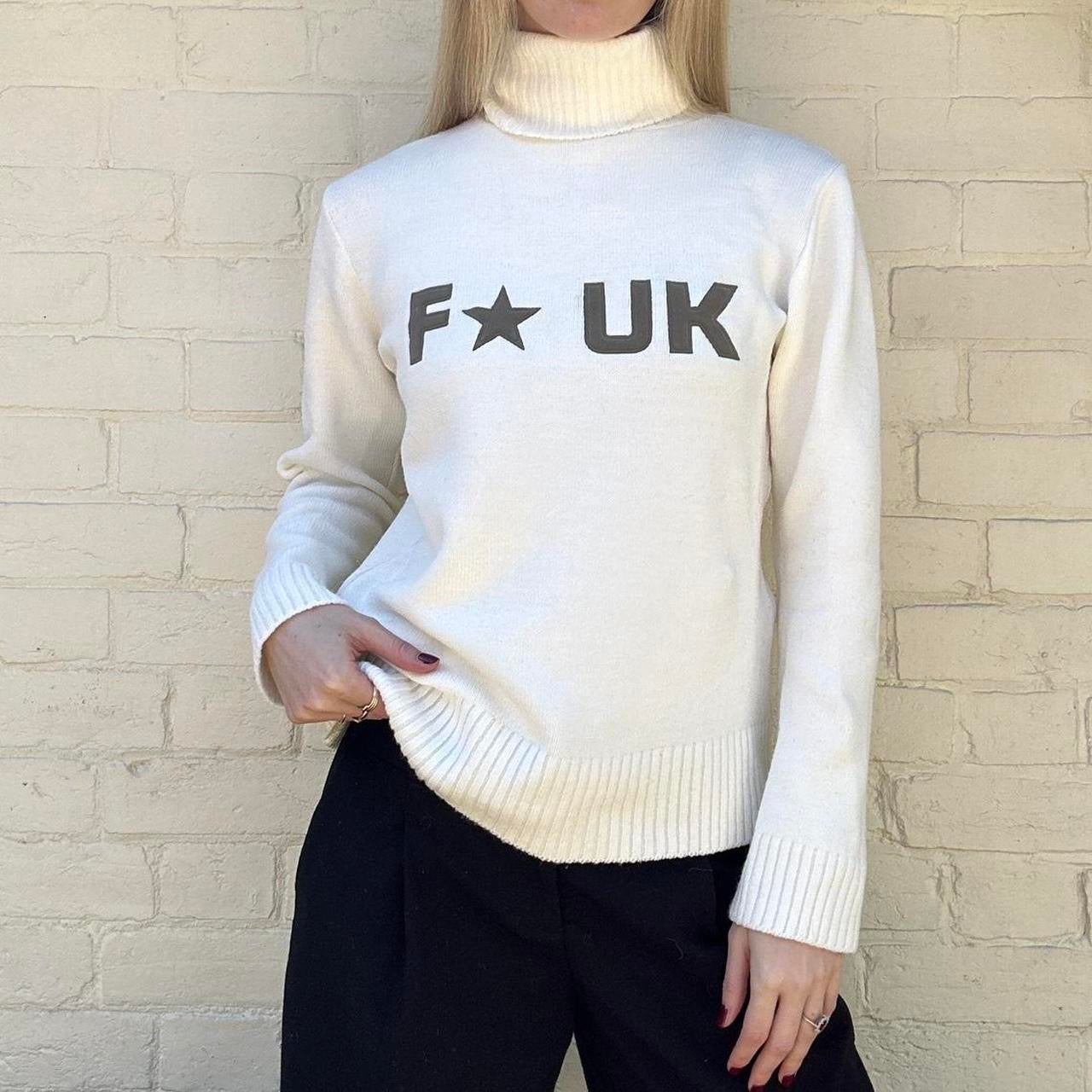 Vintage 2000s FCUK roll neck jumper