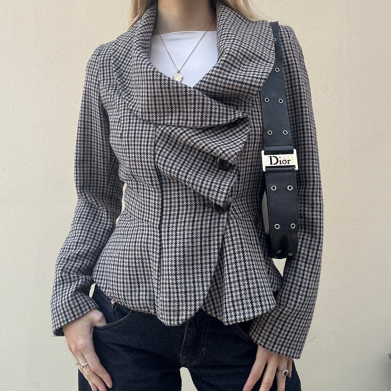 Vintage 00s dogtooth blazer
