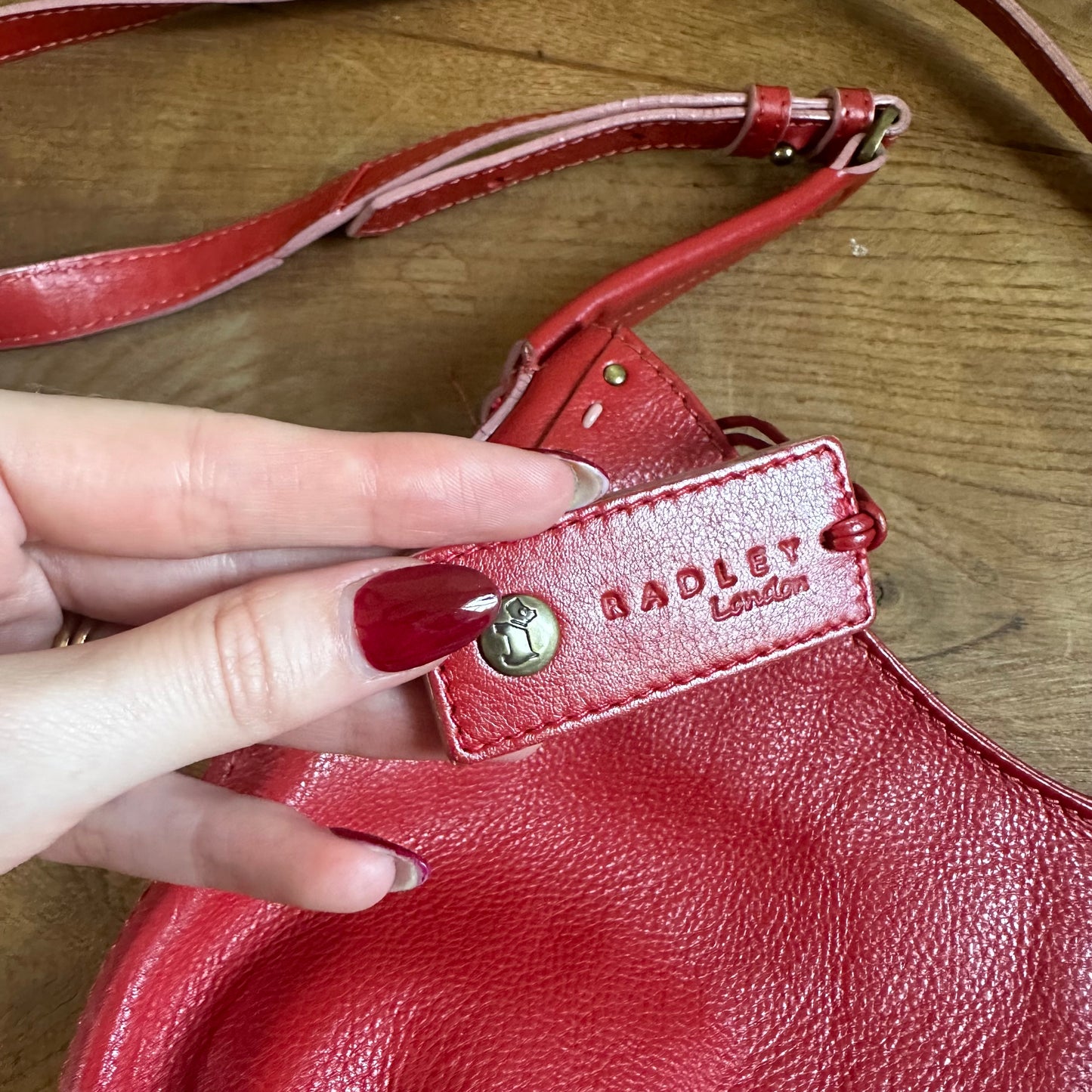 Vintage Red Cross body bag