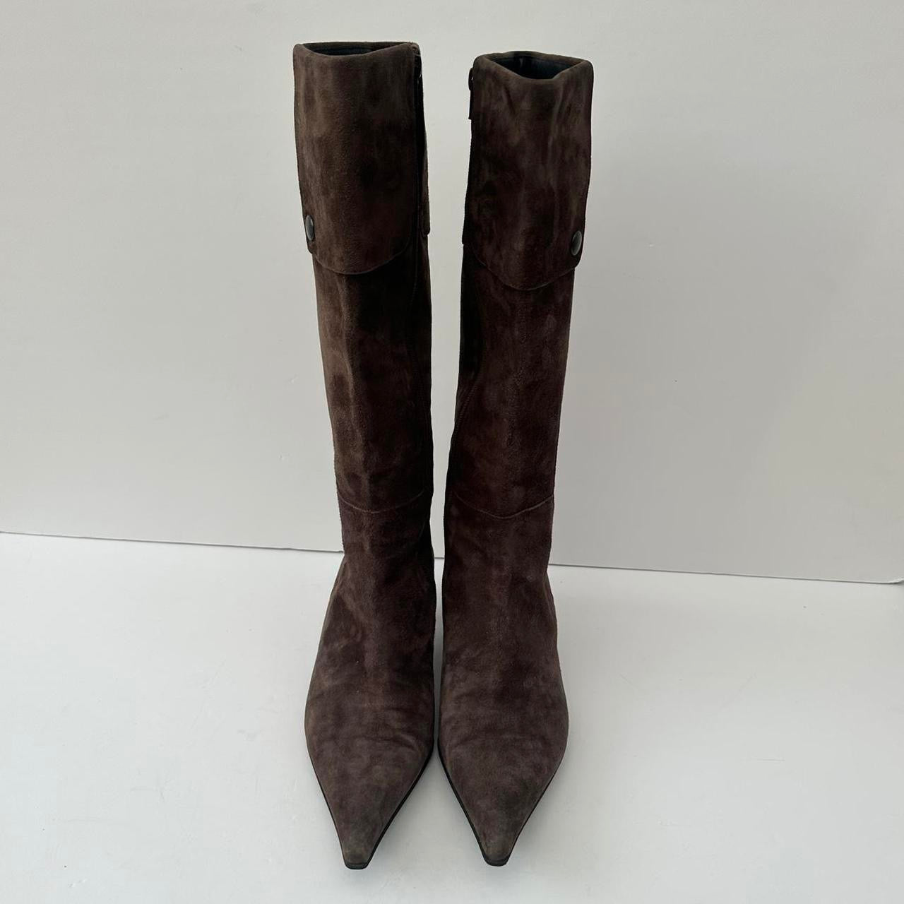 Vintage L.K.Bennet brown suede boots