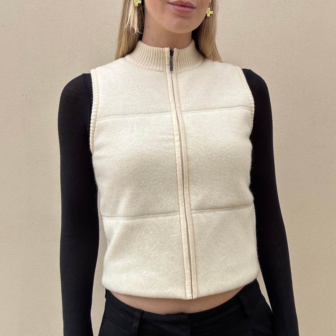 Vintage 90s 100% lambswool gilet