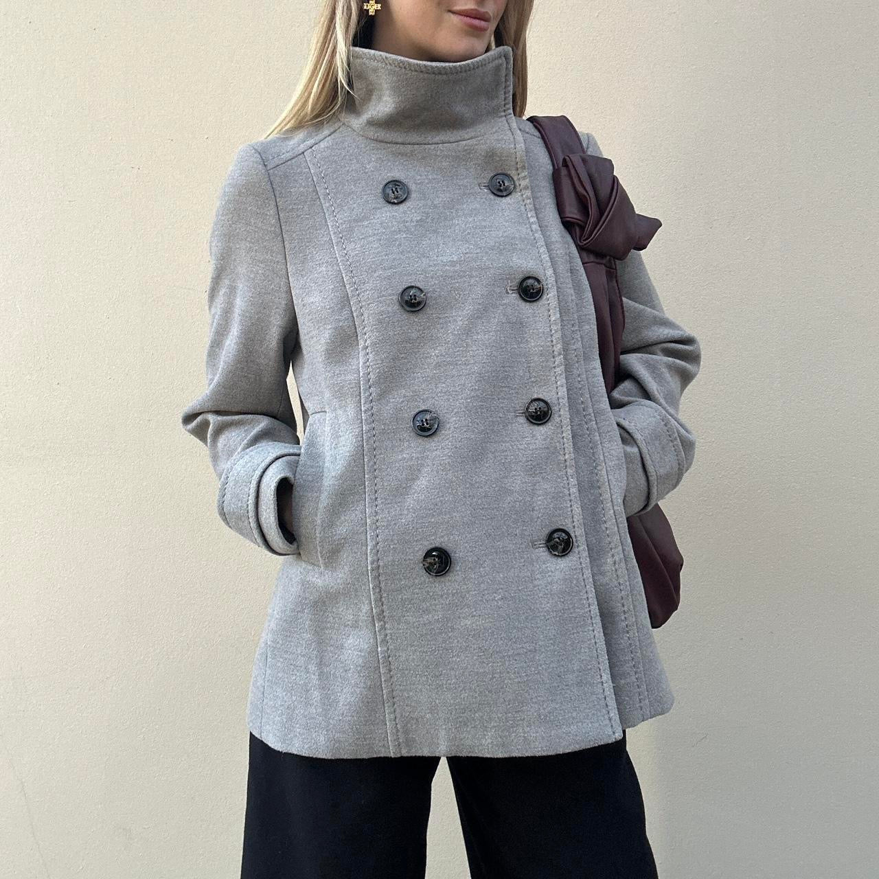 Vintage grey pea coat