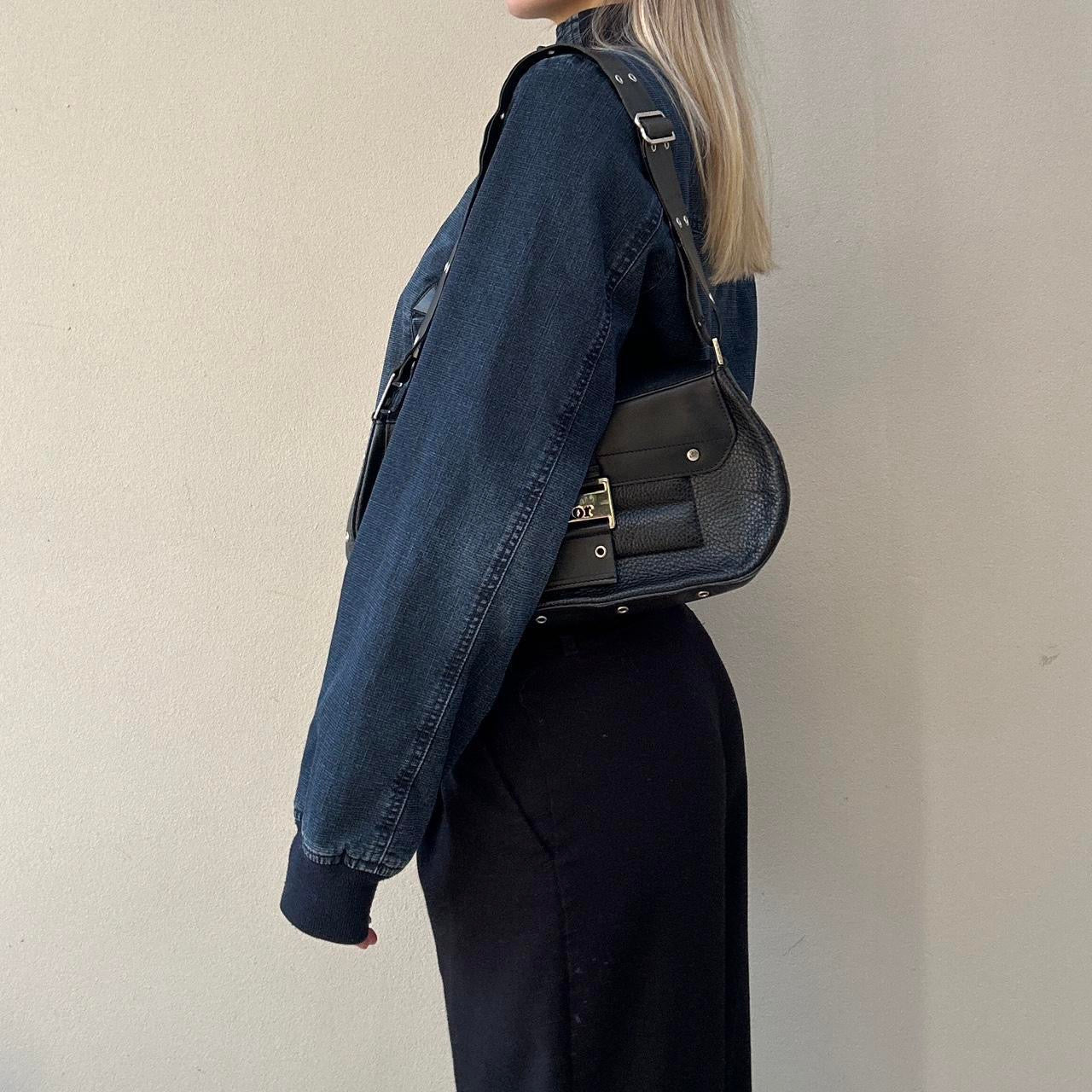 Vintage 00s denim bomber jacket