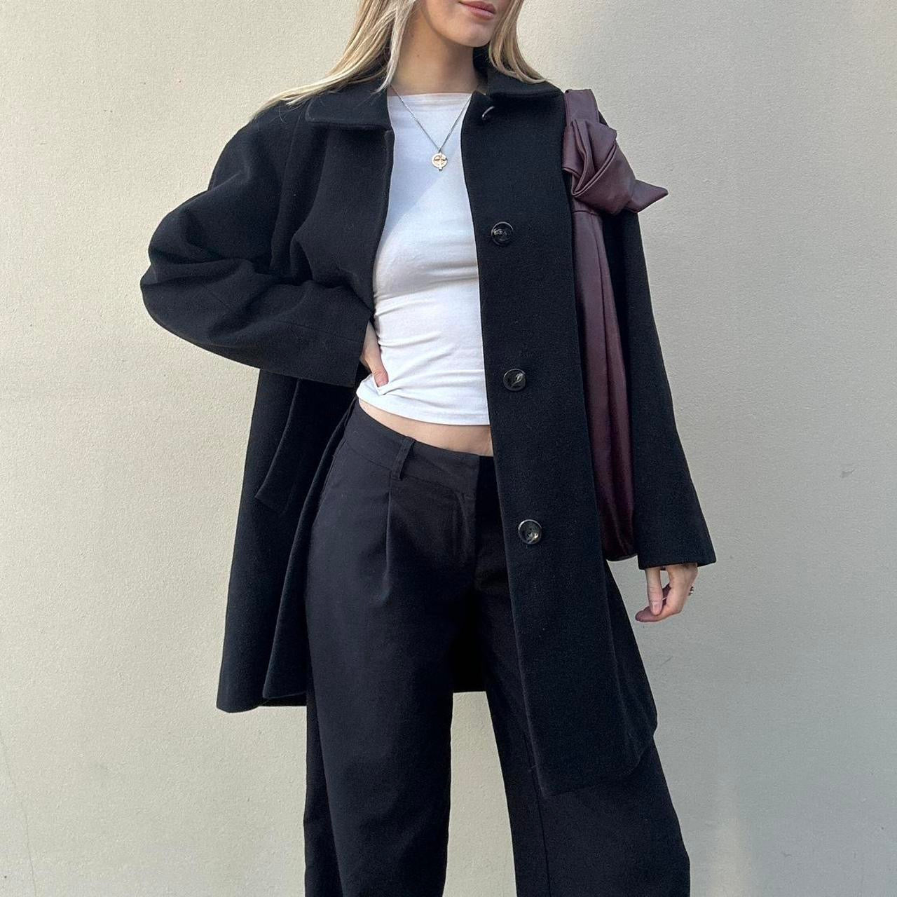 Vintage 90s lambswool coat