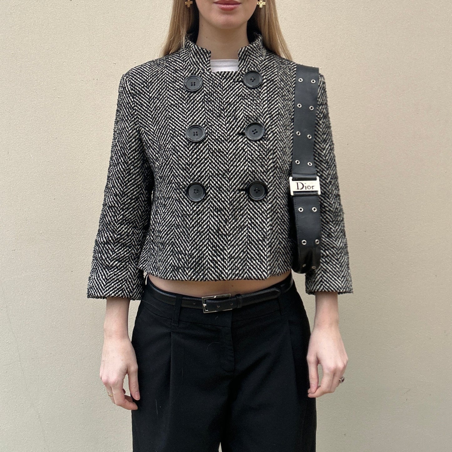 Tweed pea coat