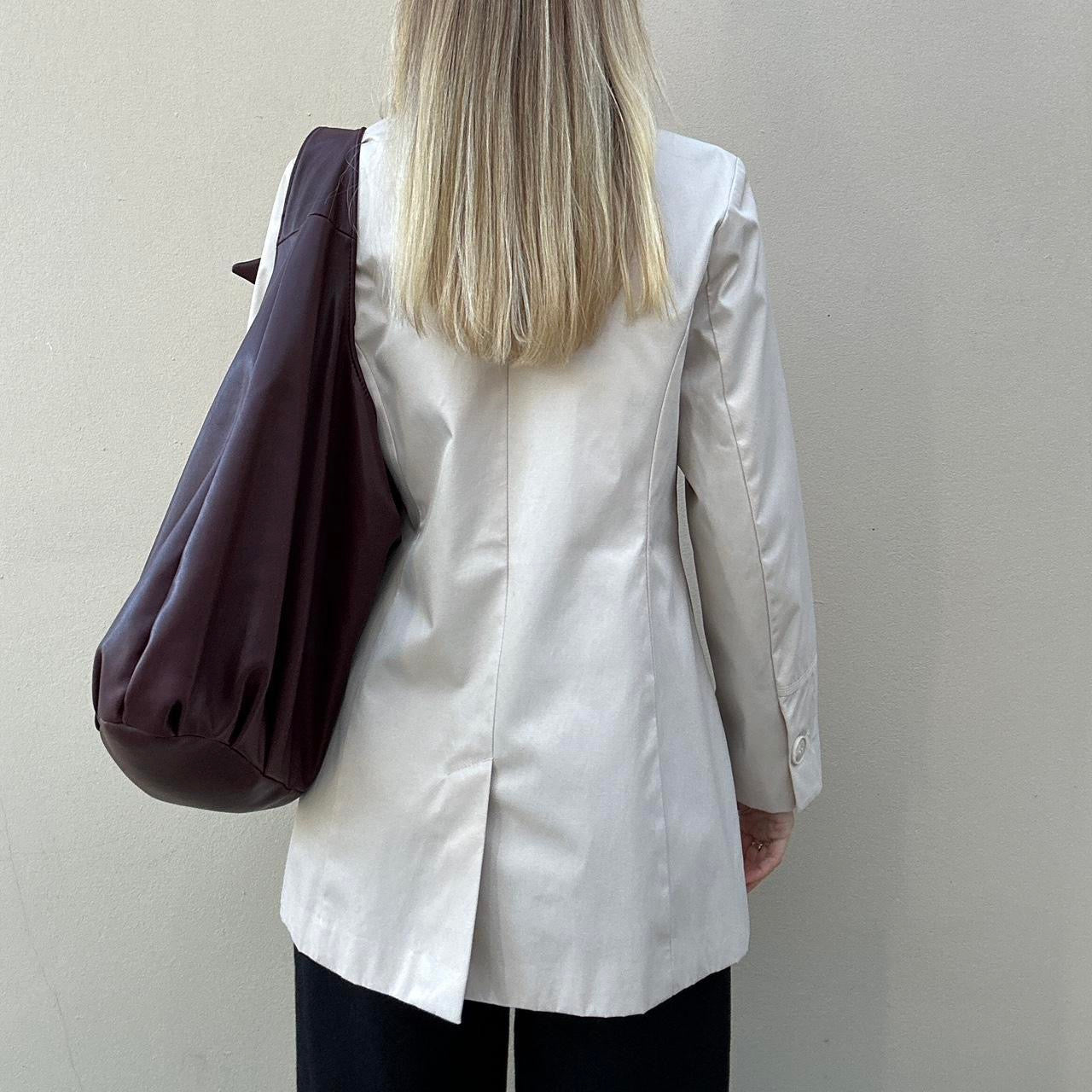 Vintage 90s cream trench coat