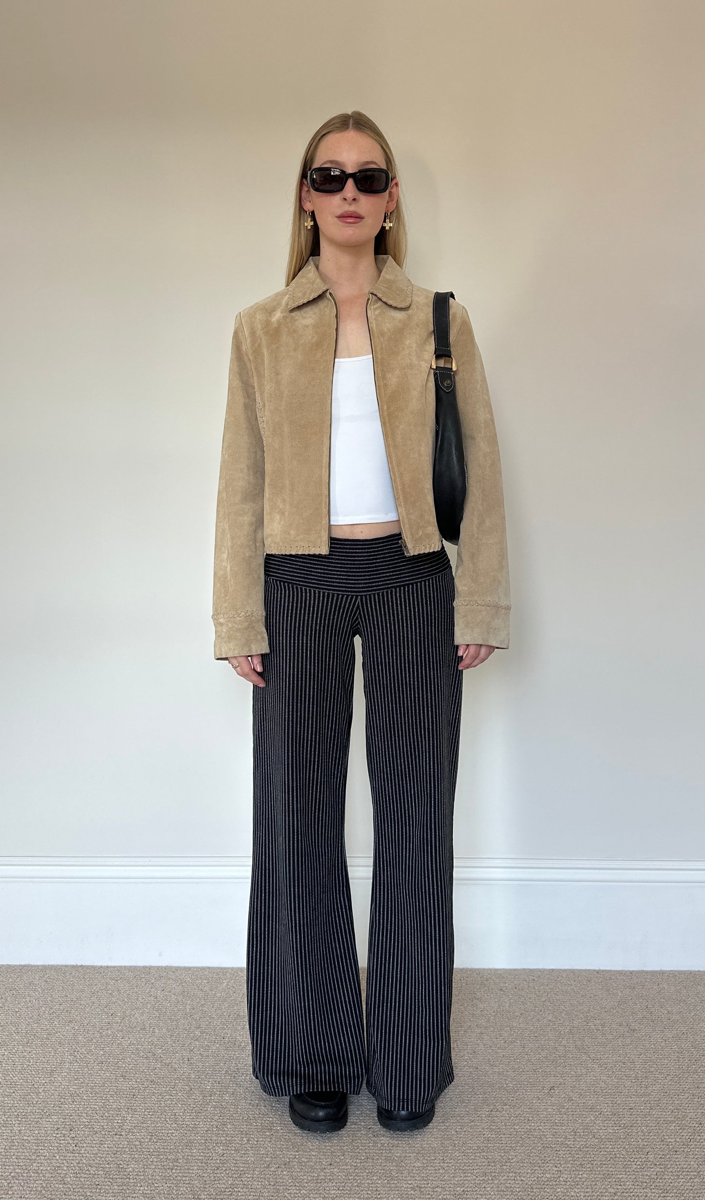 Vintage camel suede jacket