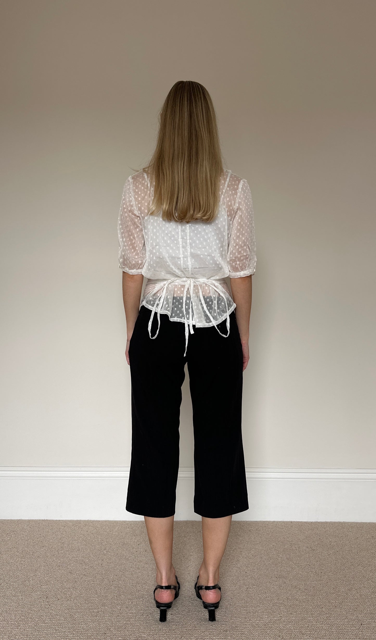 Vintage polka dot blouse