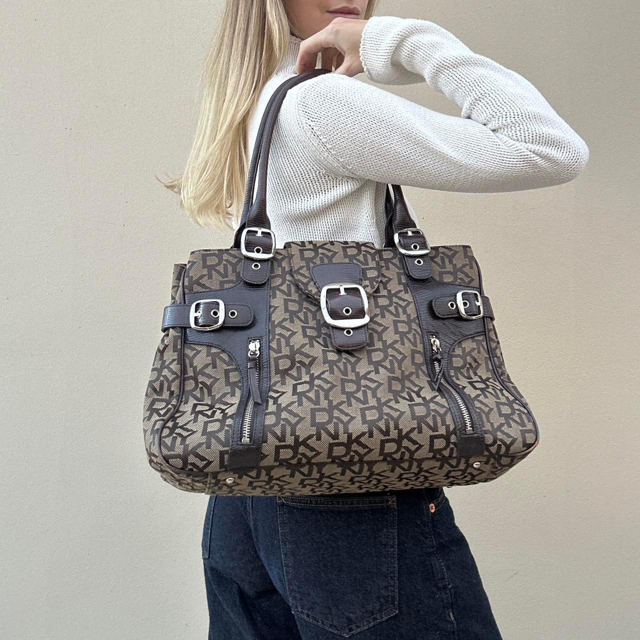 Vintage DKNY brown bag