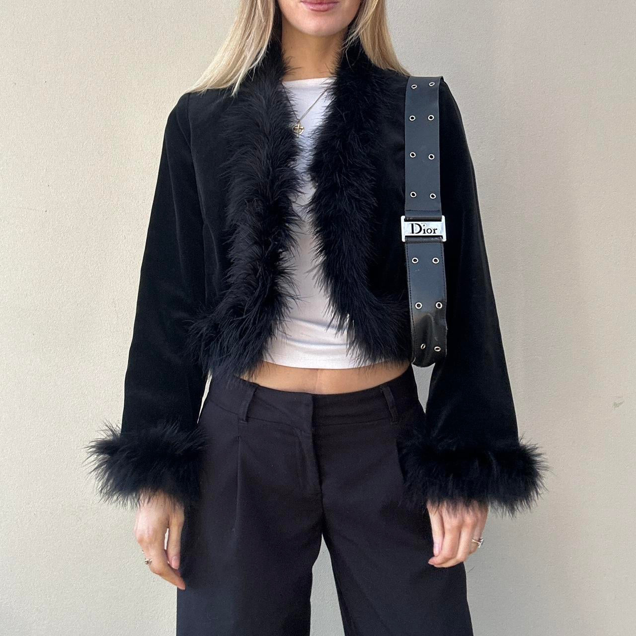 Vintage 00s feather cardigan