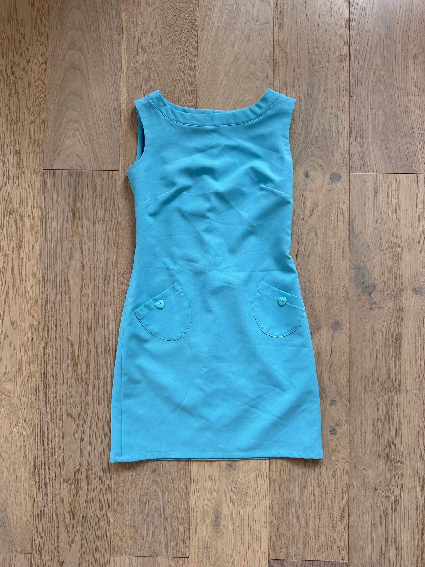 SALE vintage turquoise dress