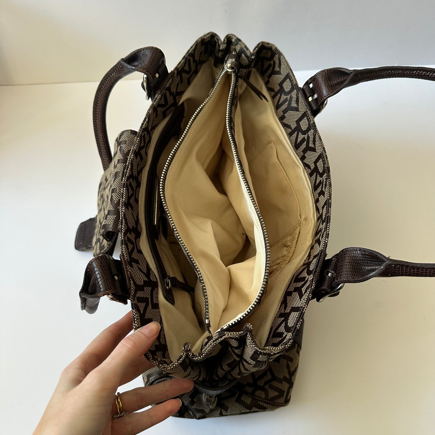 Vintage DKNY brown bag