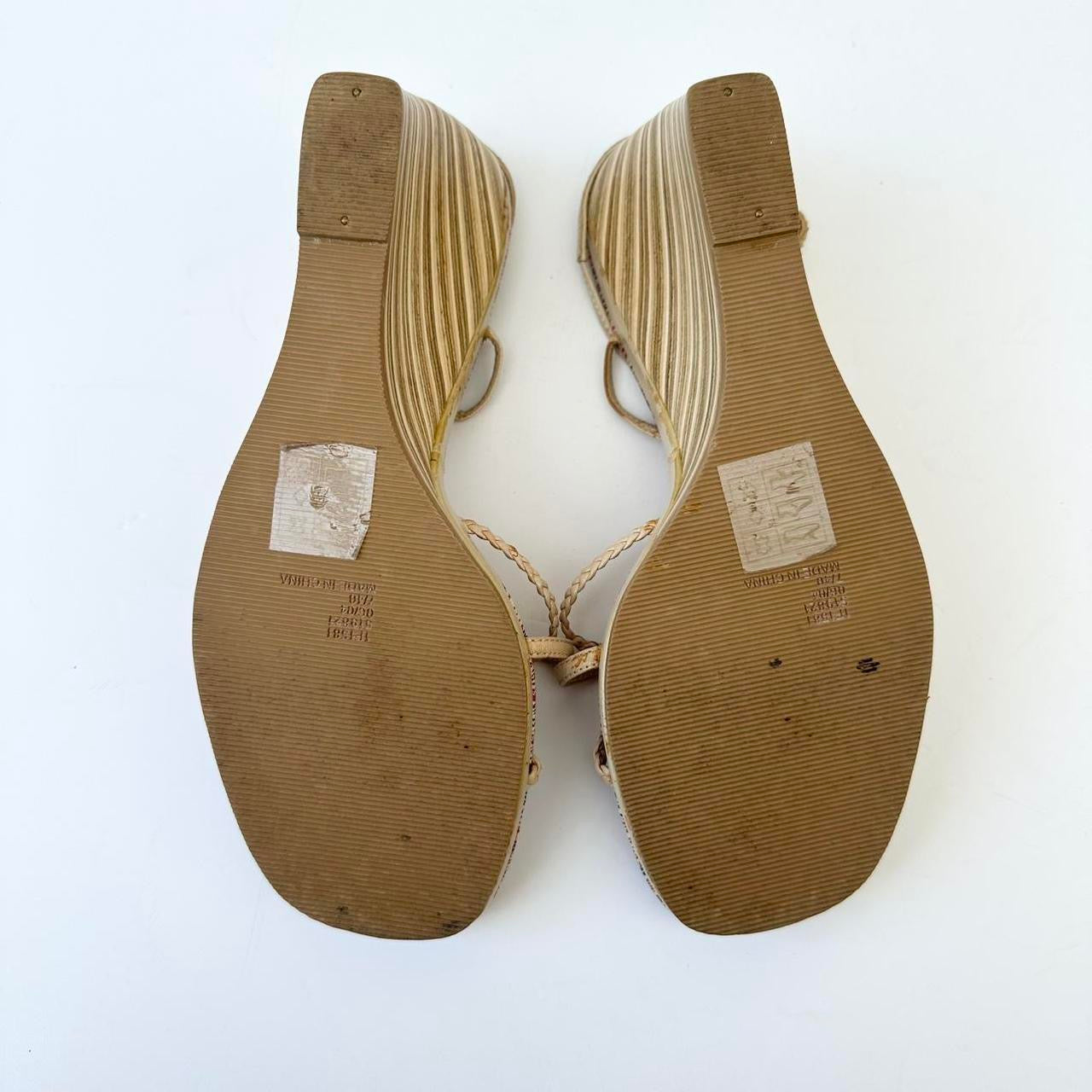 Vintage 00s wooden wedges