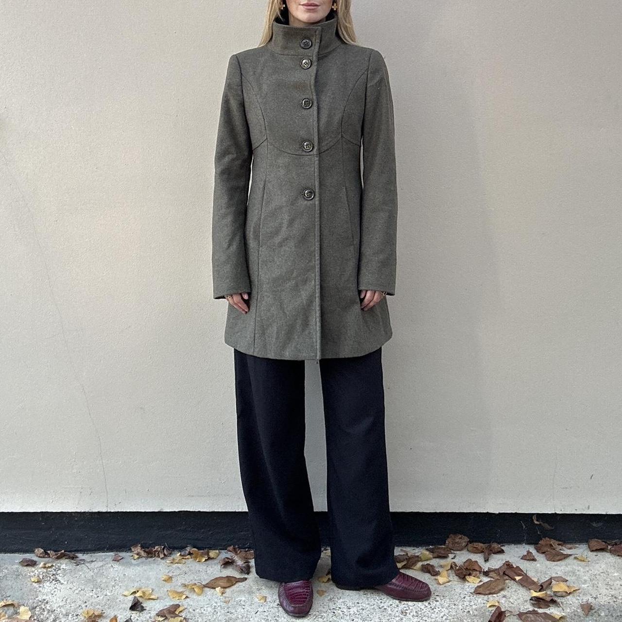 Vintage 00s olive wool coat