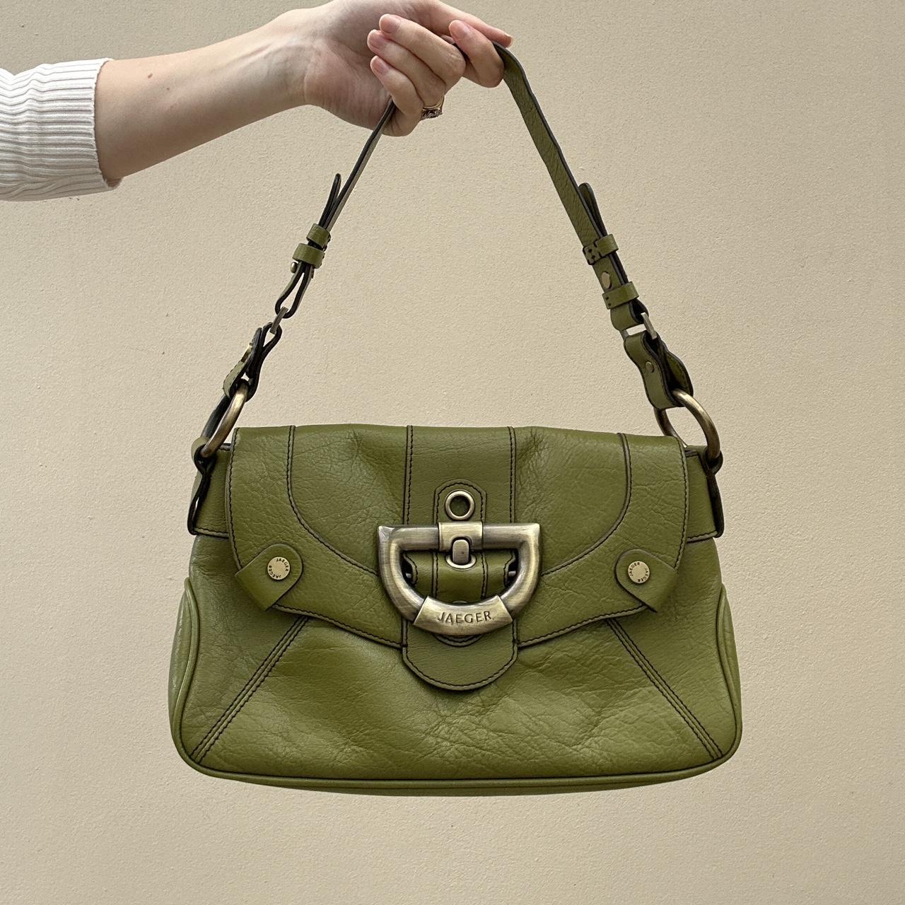 Vintage jaeger olive bag