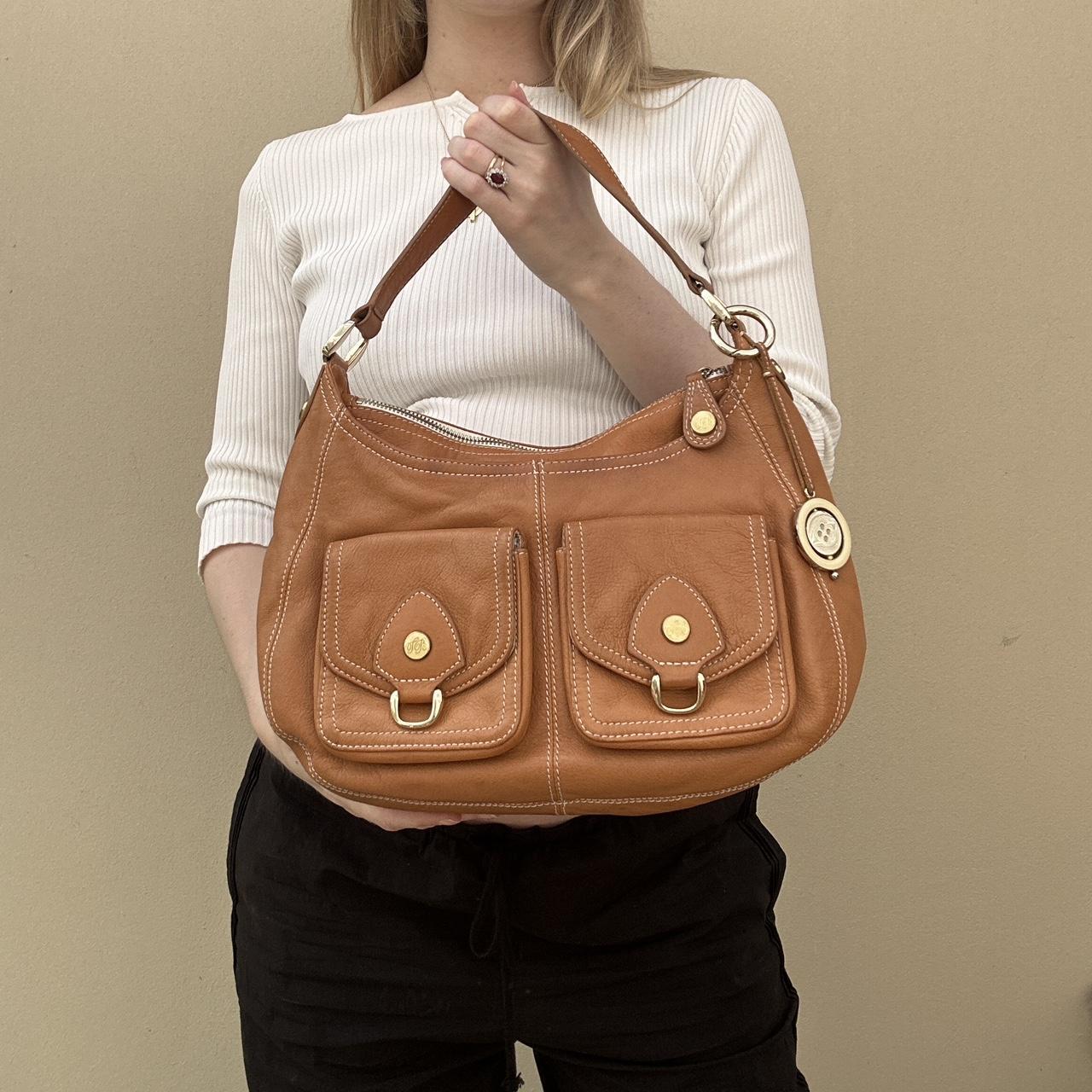 Vintage Ted Baker tan leather bag