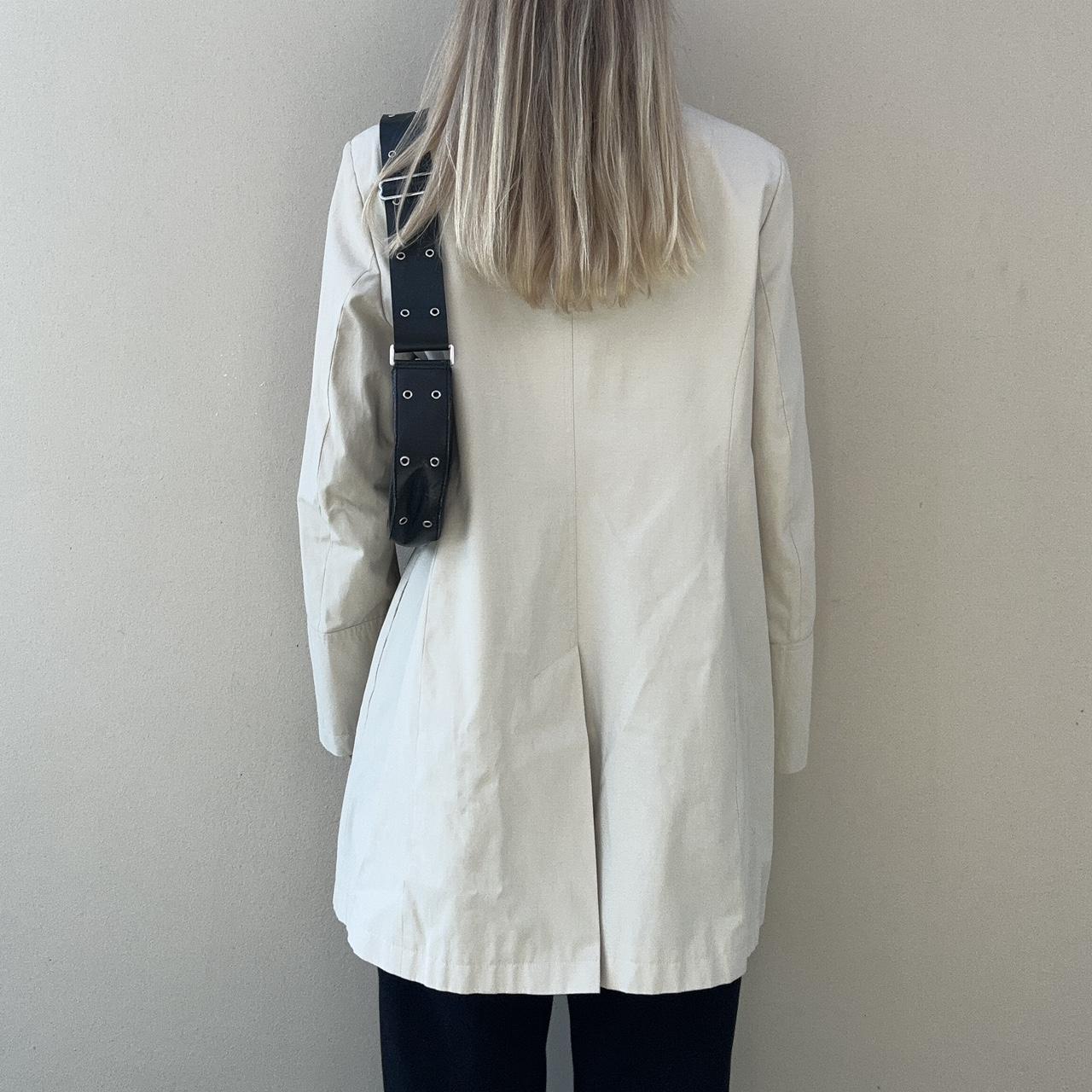 Cream trench coat
