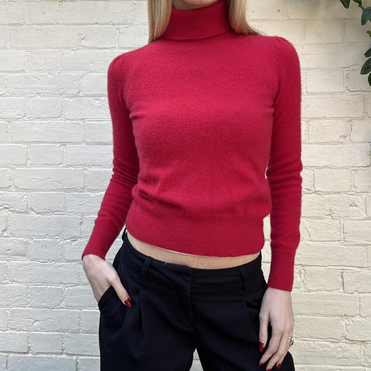 100% cashmere roll neck jumper