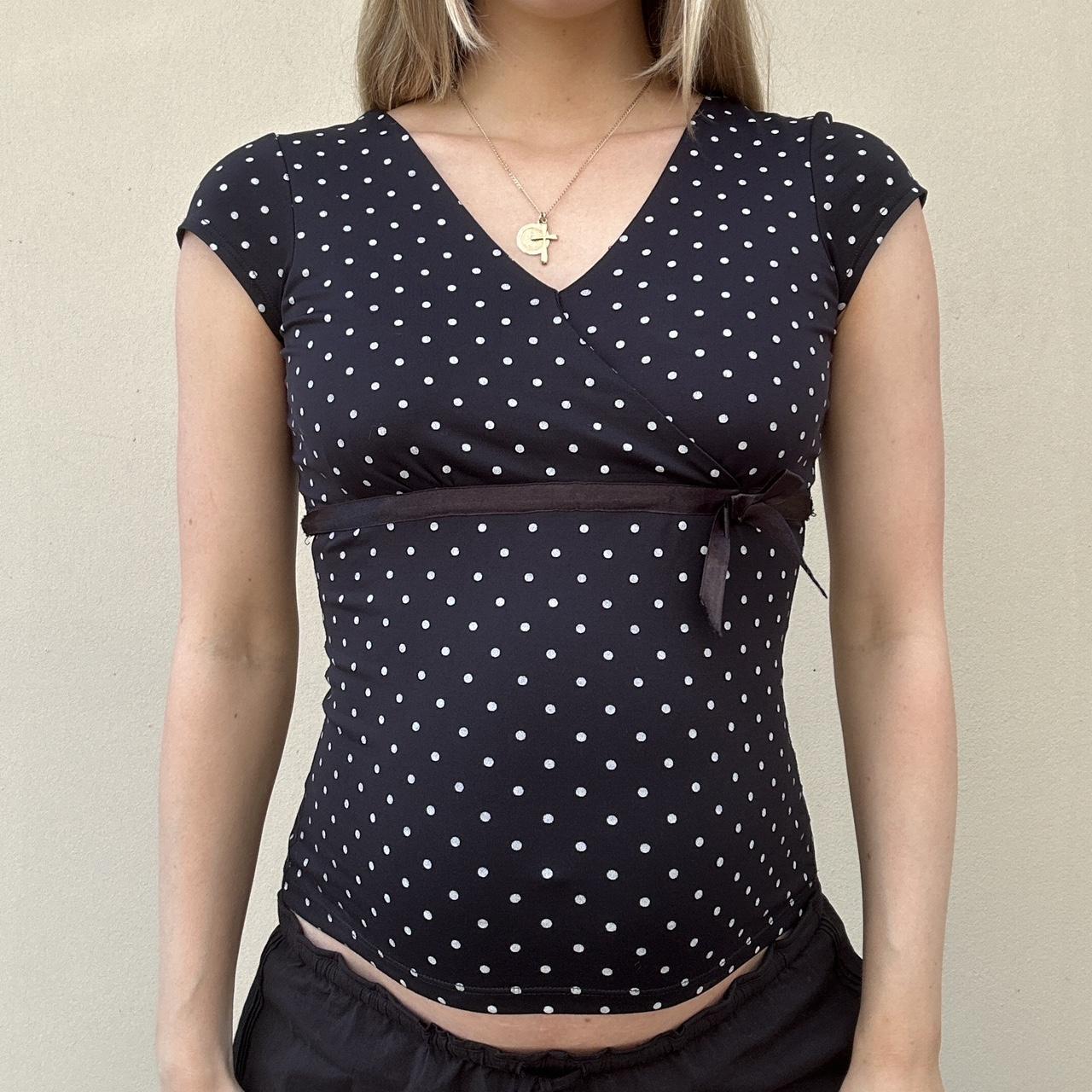 Vintage 00s polka dot top