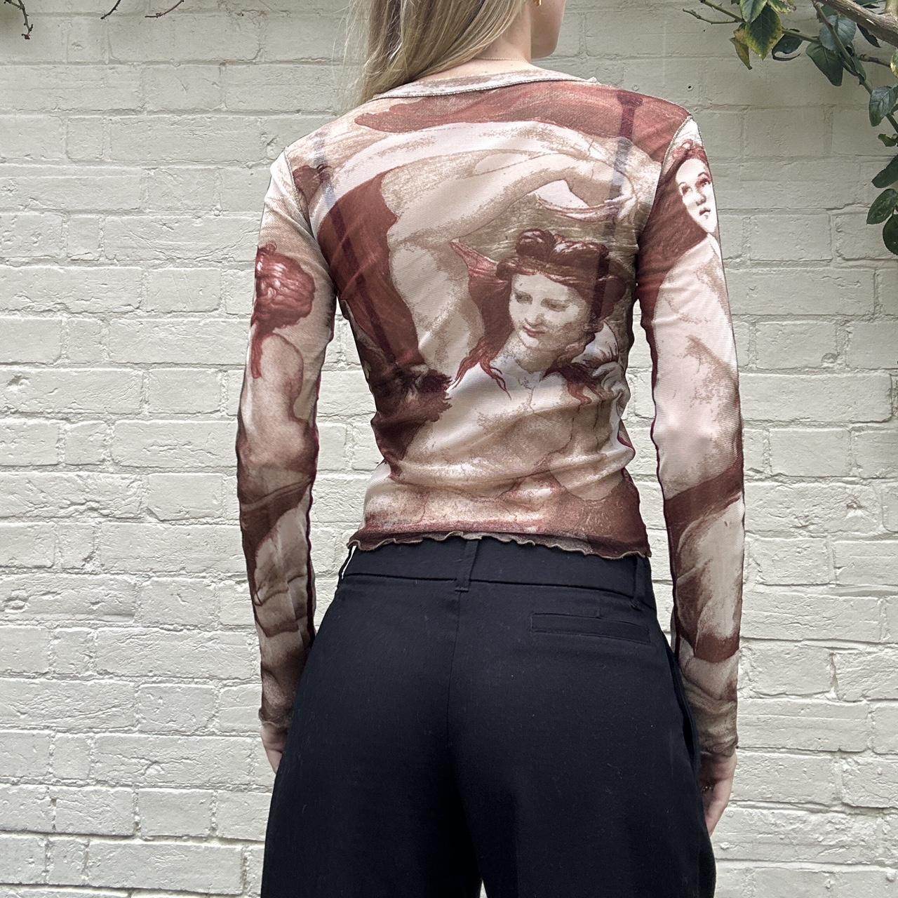 Vintage 00s mesh long sleeve top
