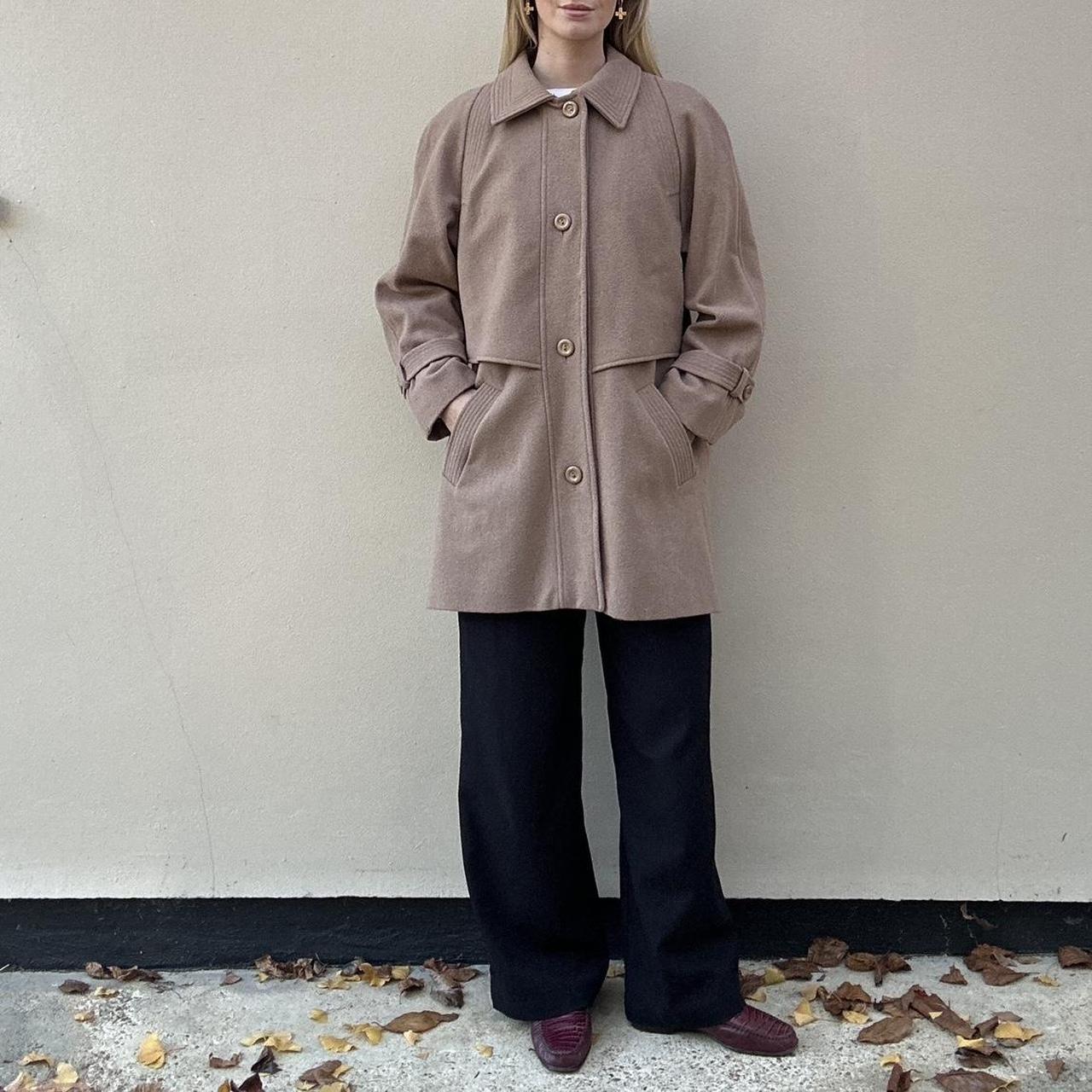 Vintage taupe wool coat