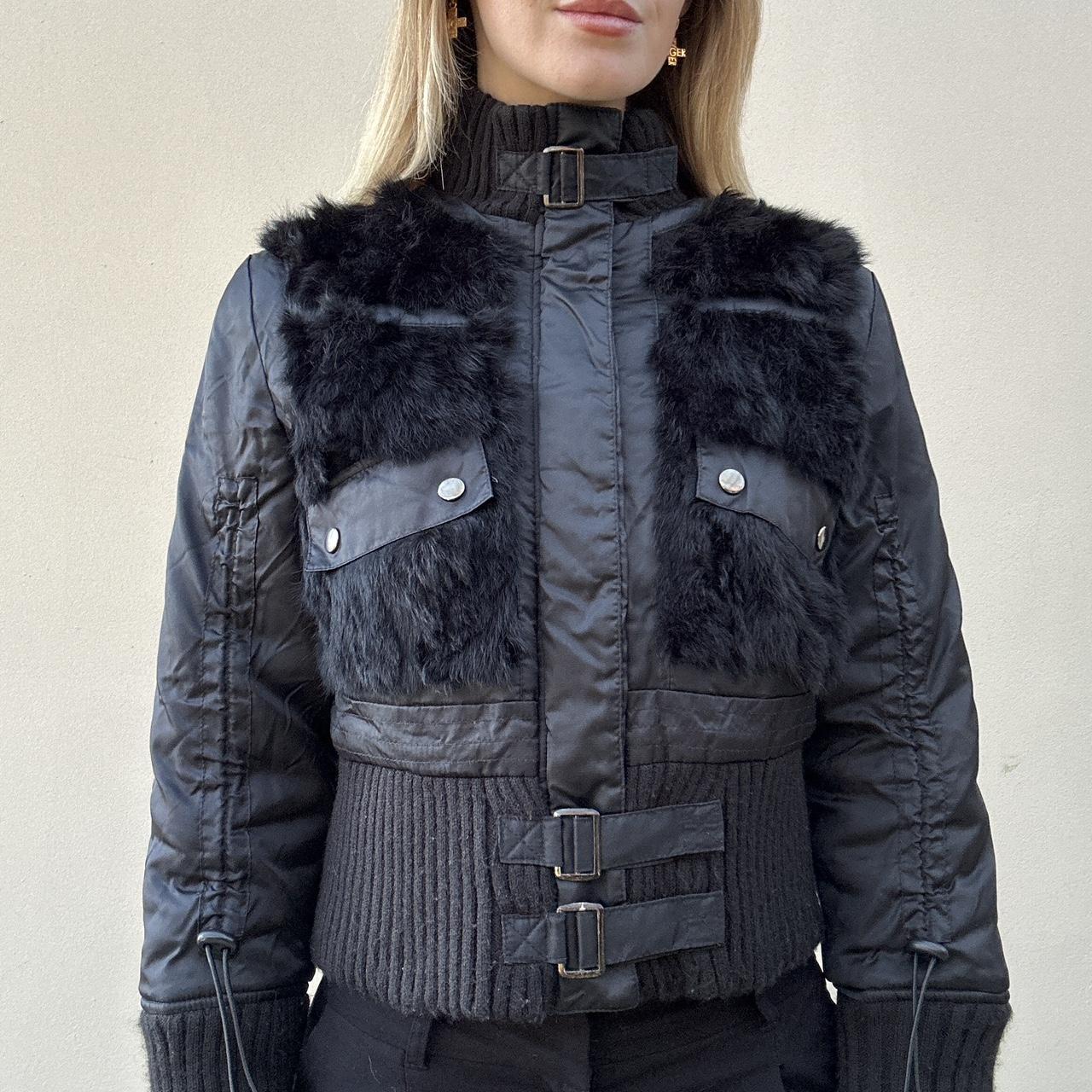 Vintage 00s fur puffer jacket