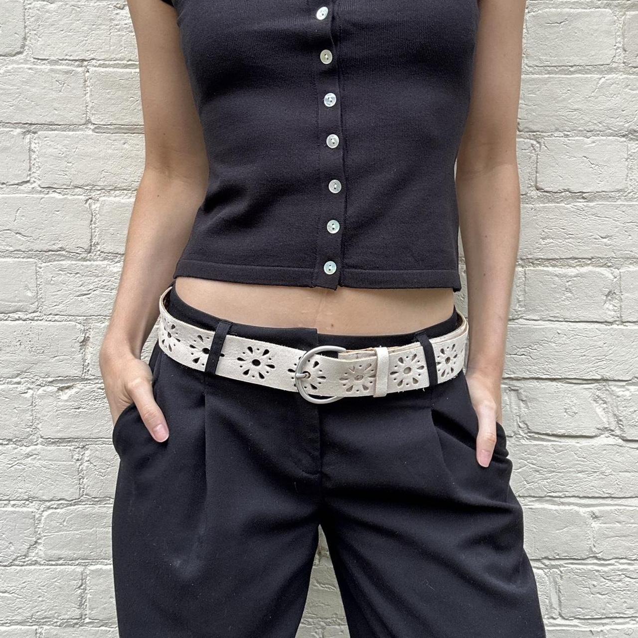 Vintage suede belt