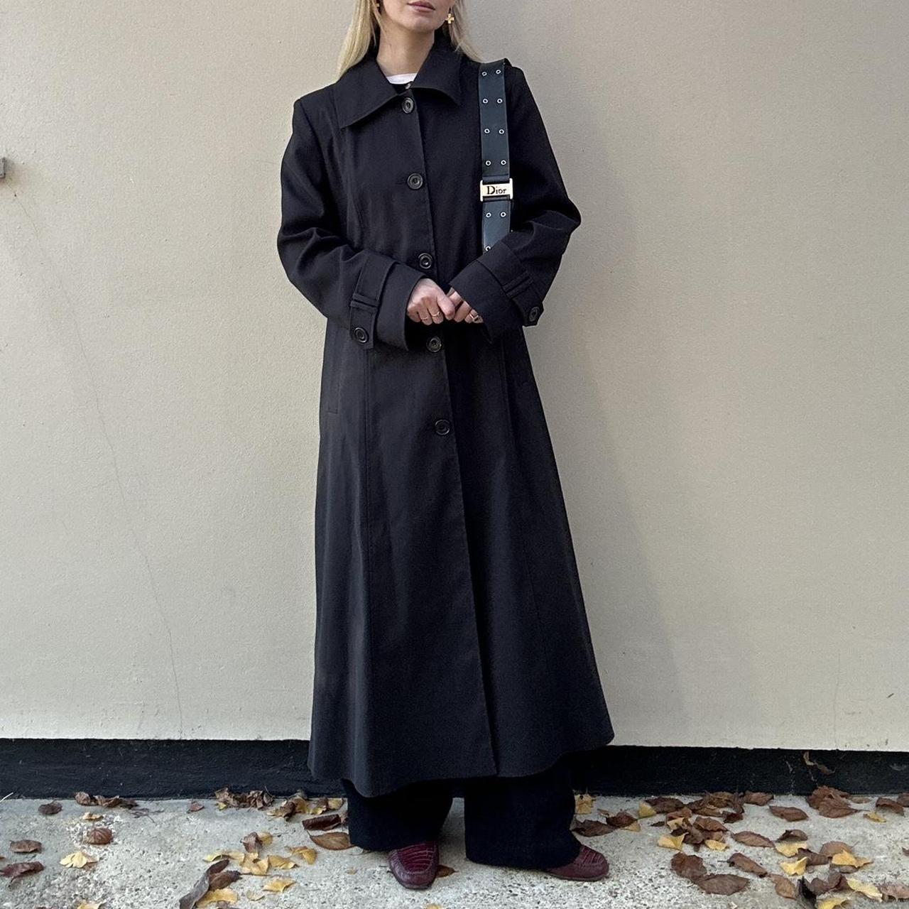 Vintage long black coat