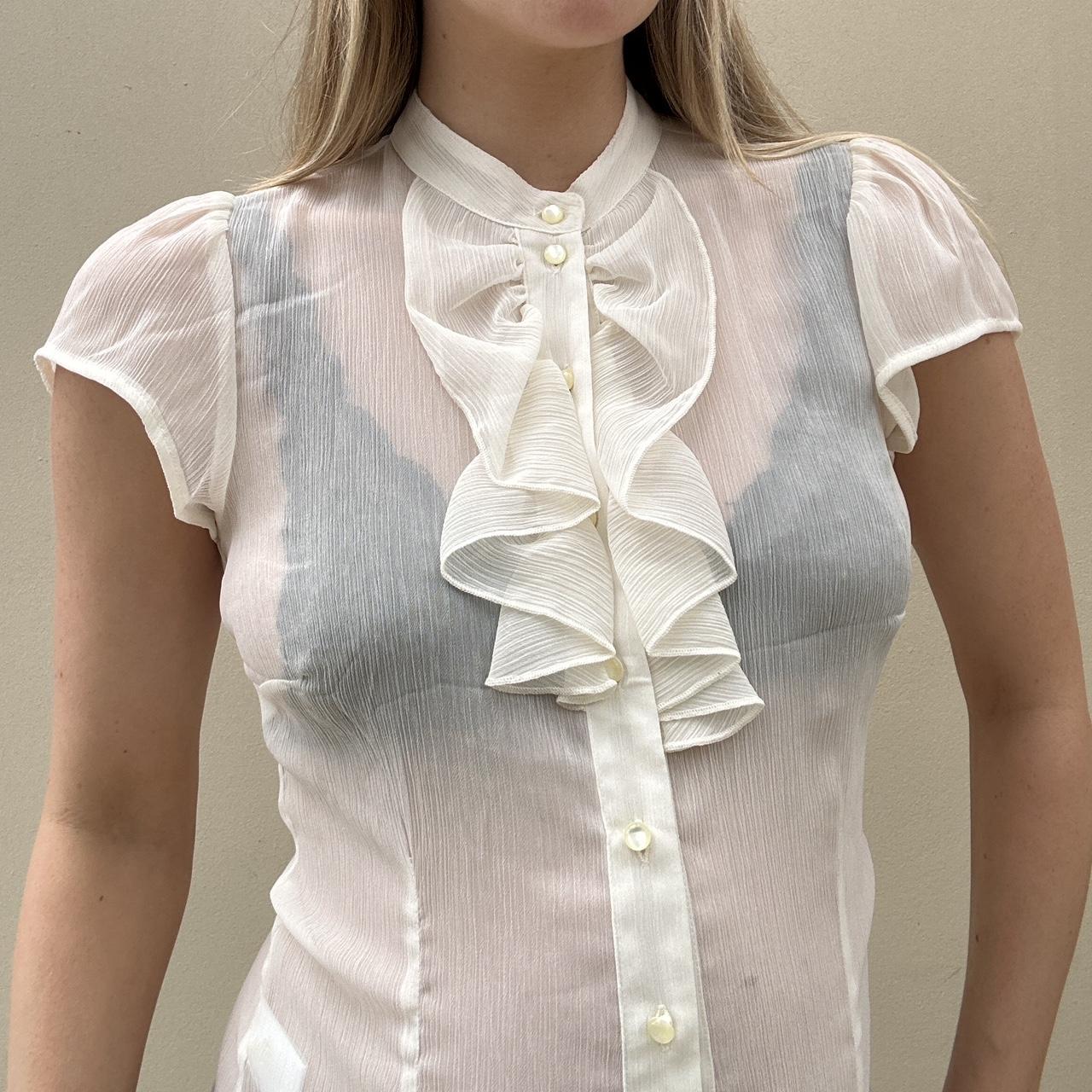 Vintage 00s sheer blouse