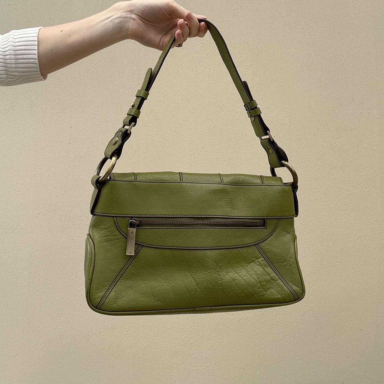 Vintage jaeger olive bag