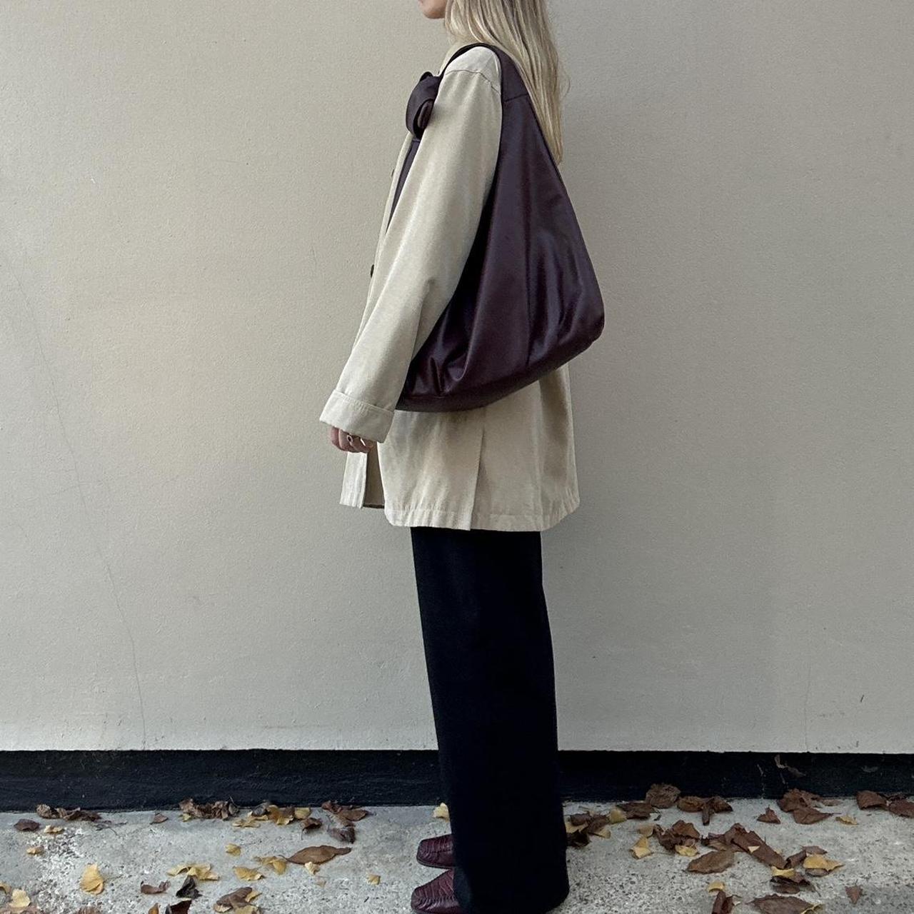 Vintage 90s faux suede trench coat