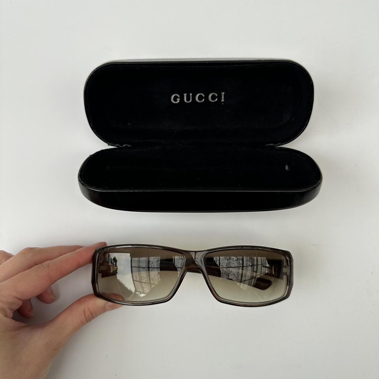 Vintage 00s olive gucci sunglasses