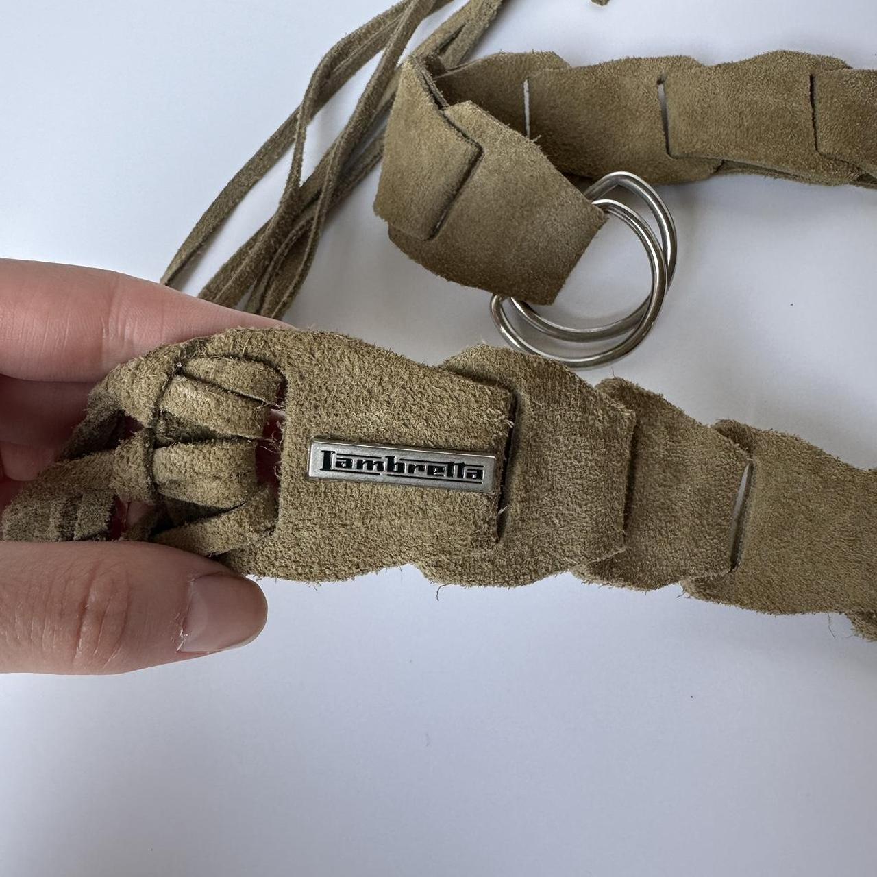Vintage 00s Lambretta suede belt