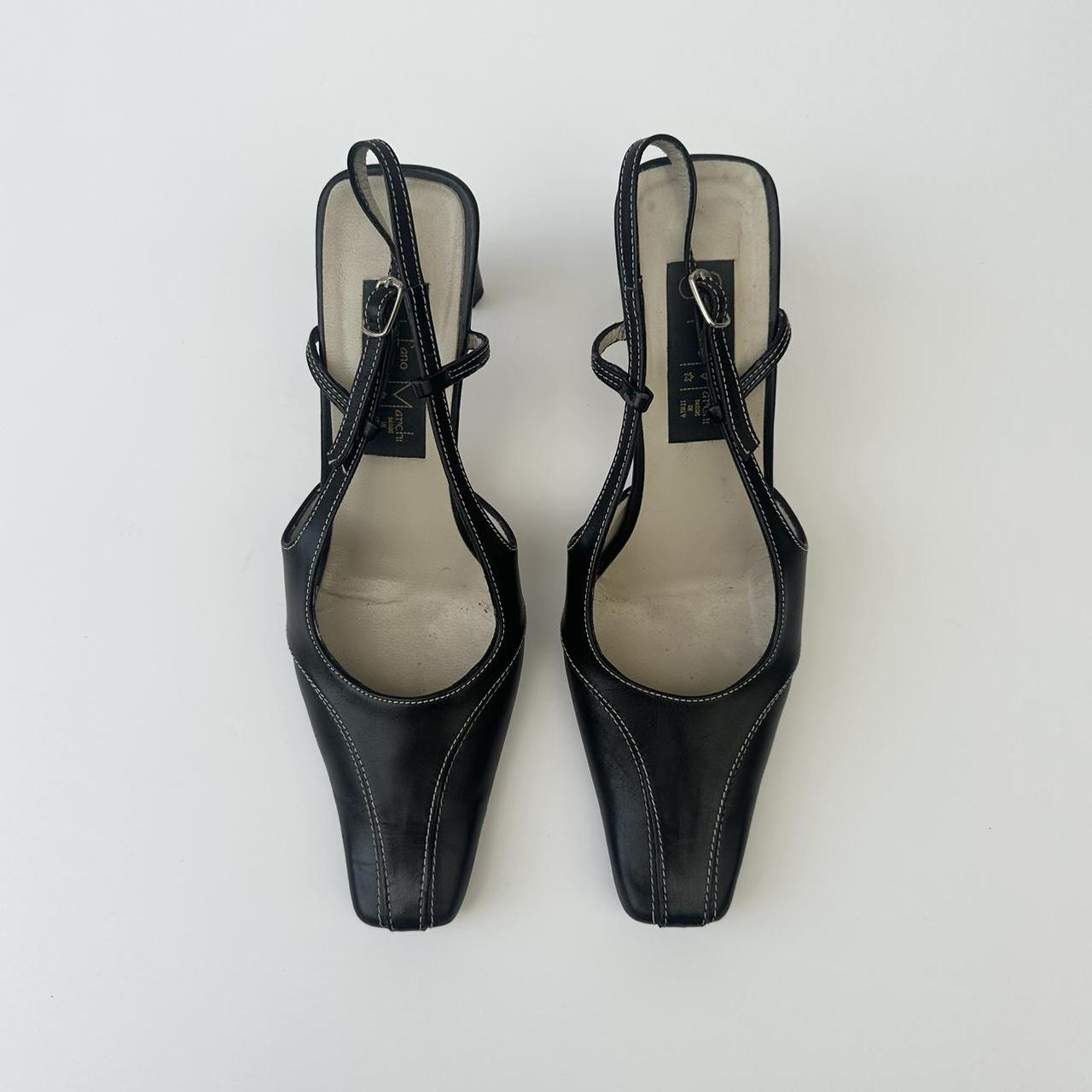 Stefano Marchi sling back heels