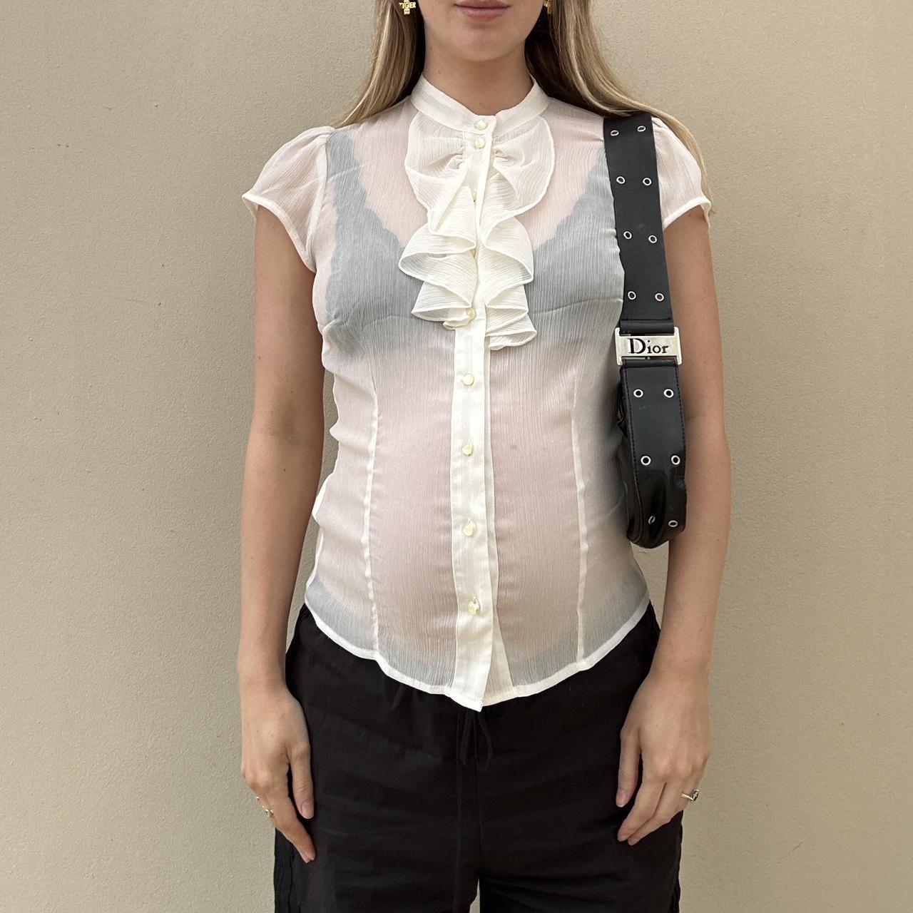 Vintage 00s sheer blouse