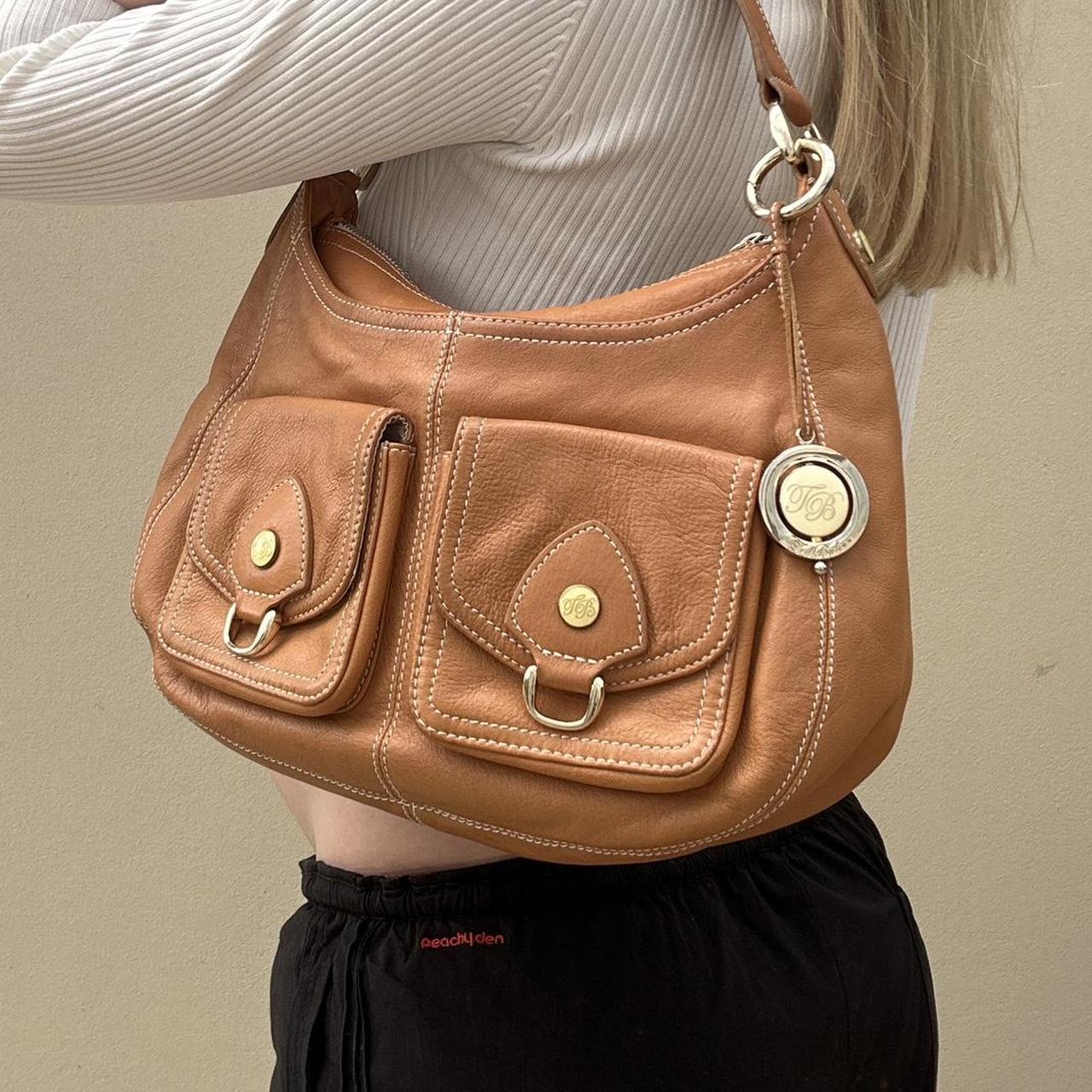 Vintage Ted Baker tan leather bag