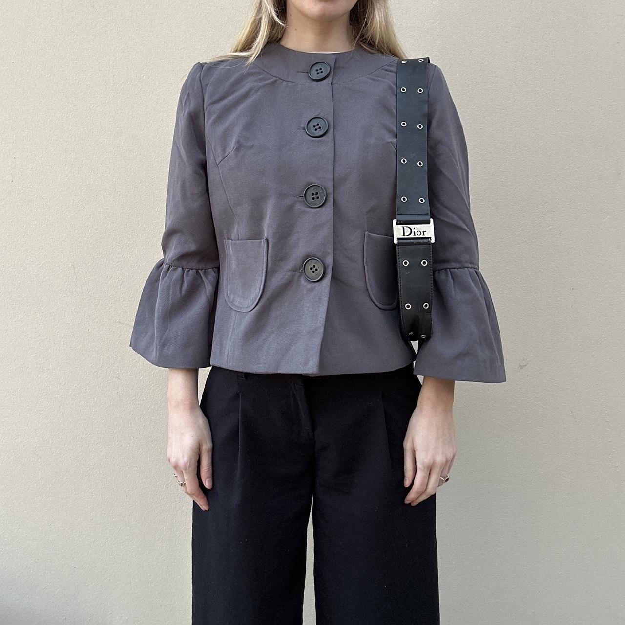 Vintage 00s charcoal pea coat