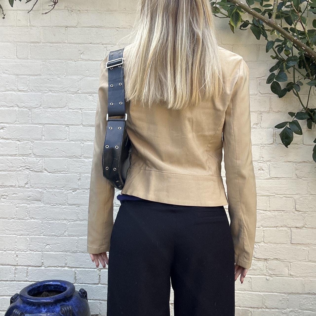 Vintage 00s camel zip jacket