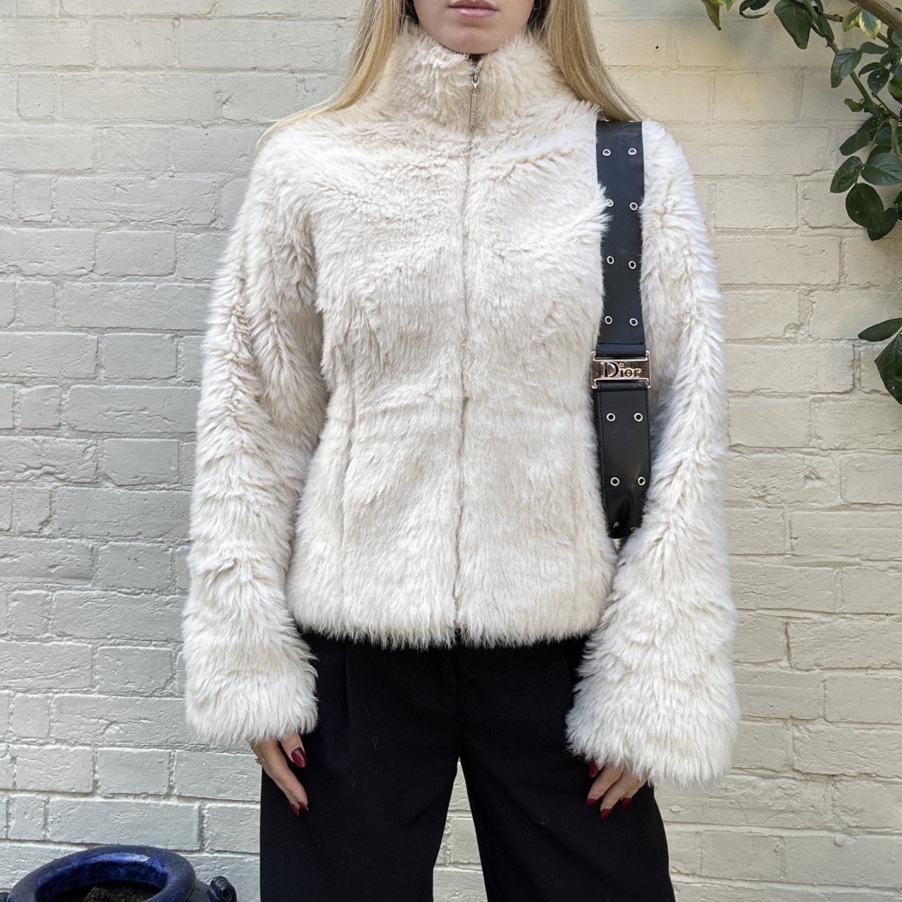 Vintage 00s ELLE faux fur jacket