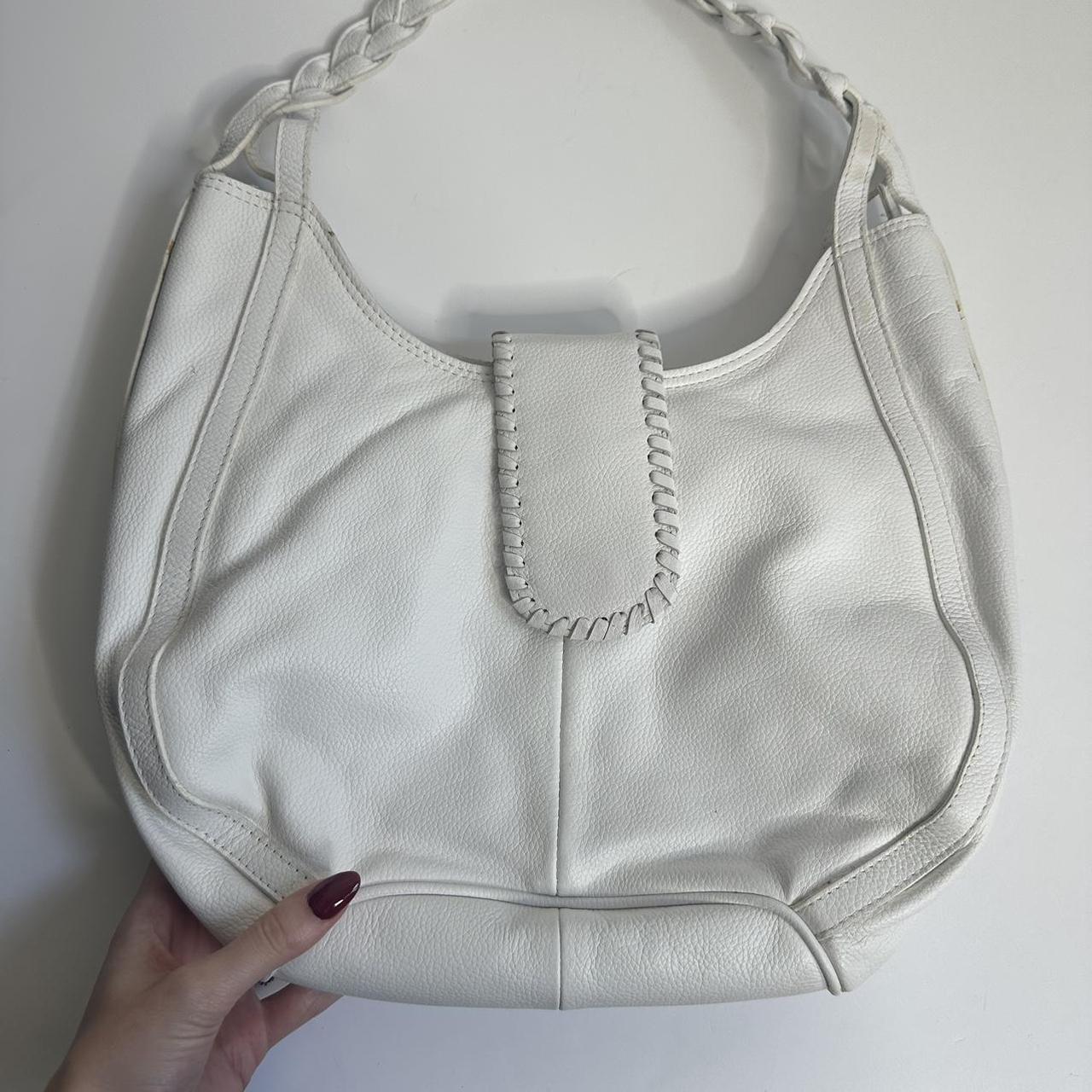 Vintage 00s white leather bag
