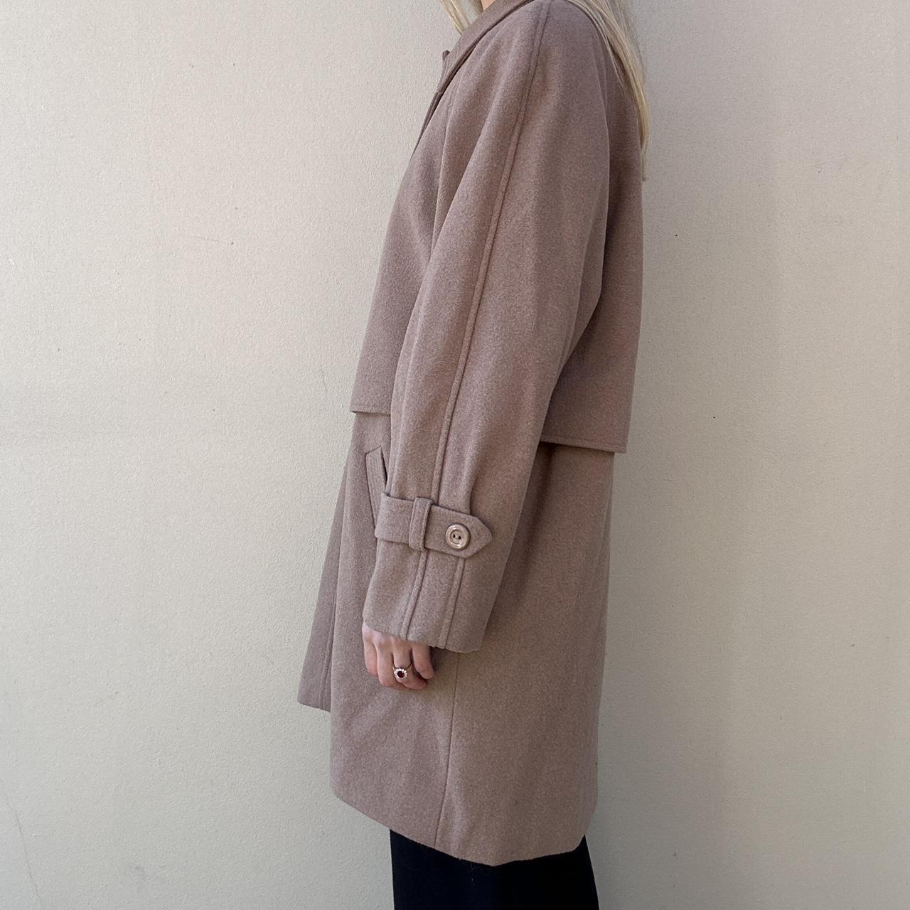 Vintage taupe wool coat