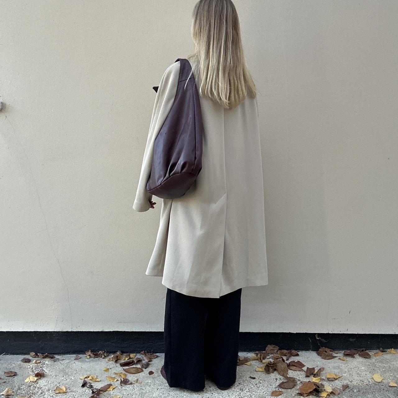 Vintage cream trench coat
