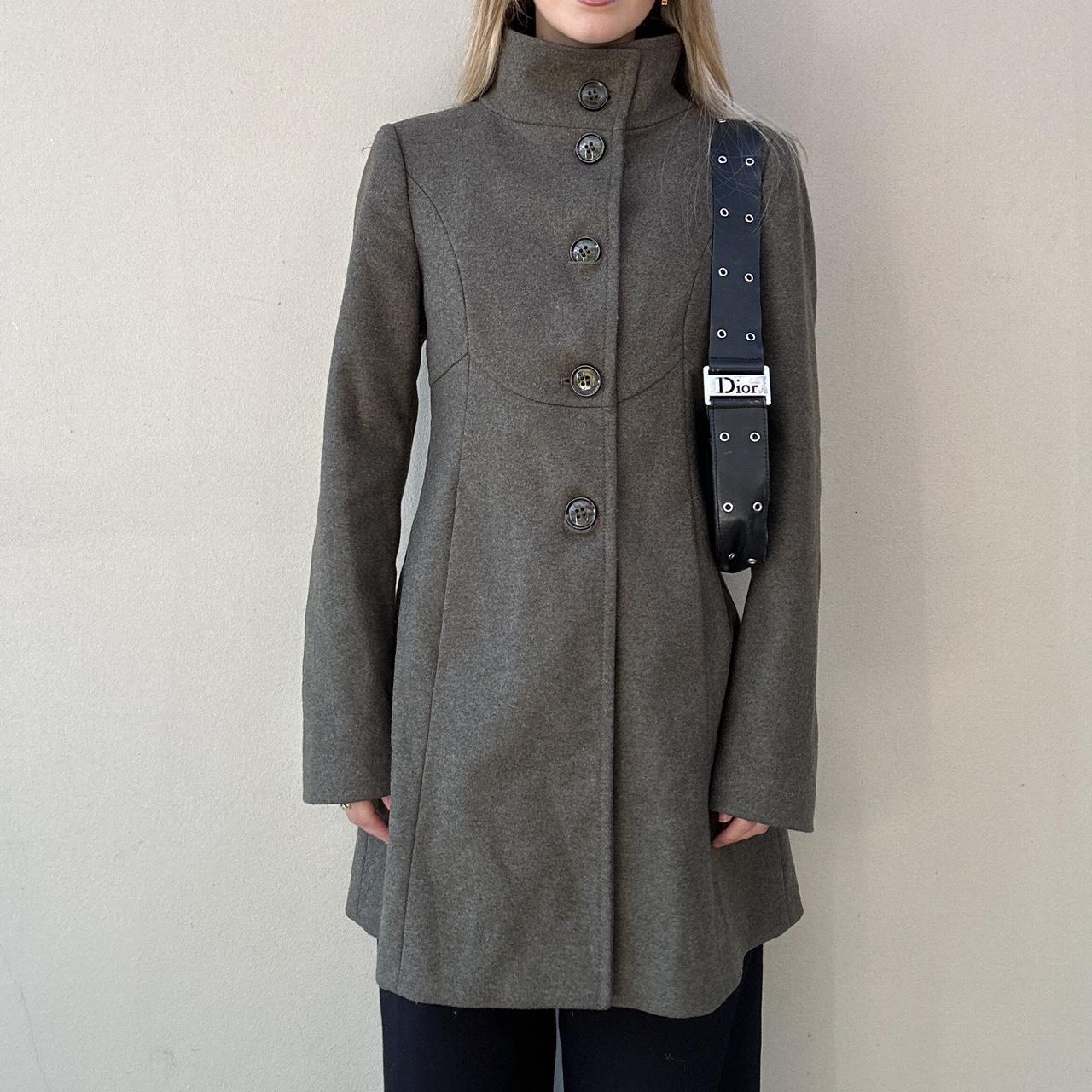 Vintage 00s olive wool coat