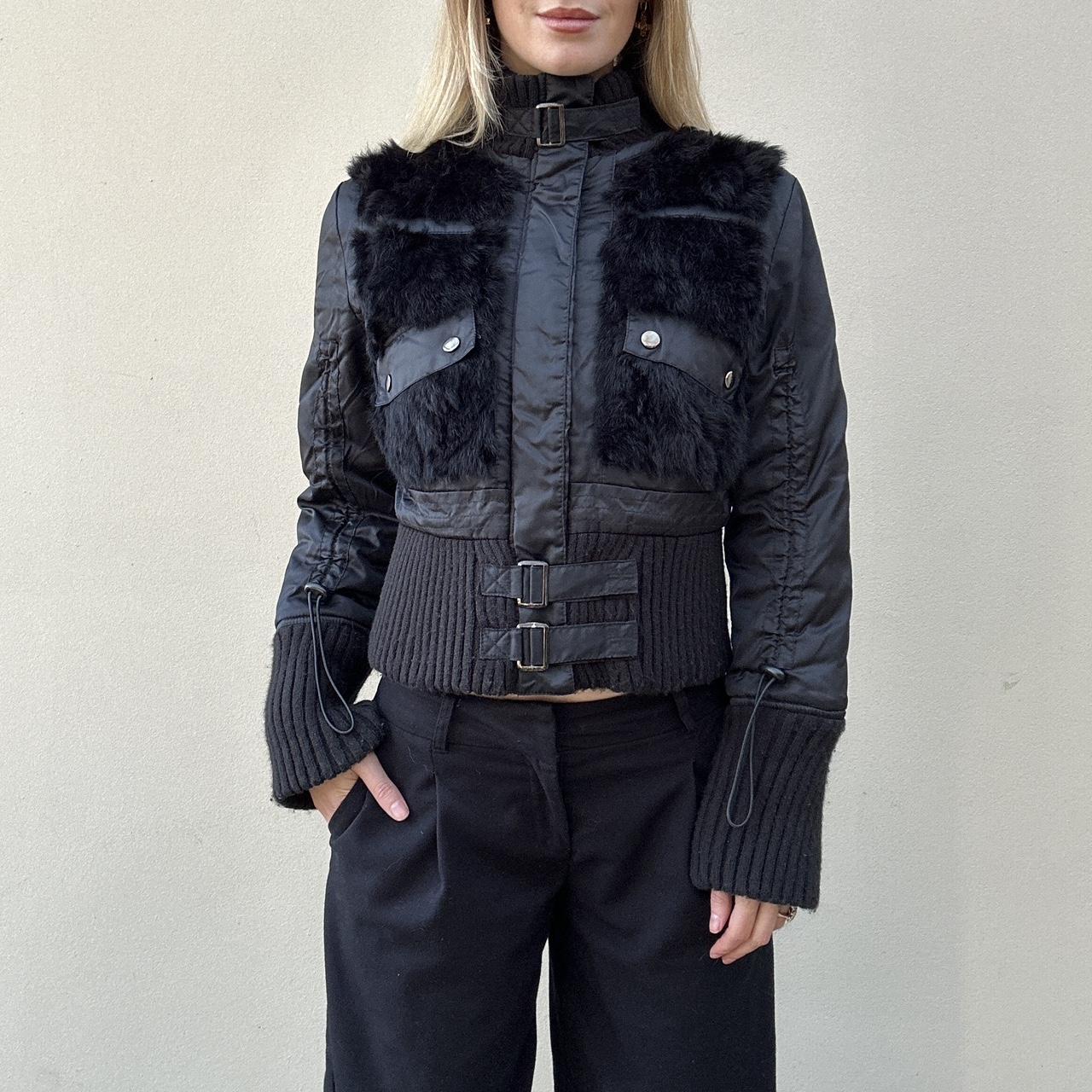 Vintage 00s fur puffer jacket