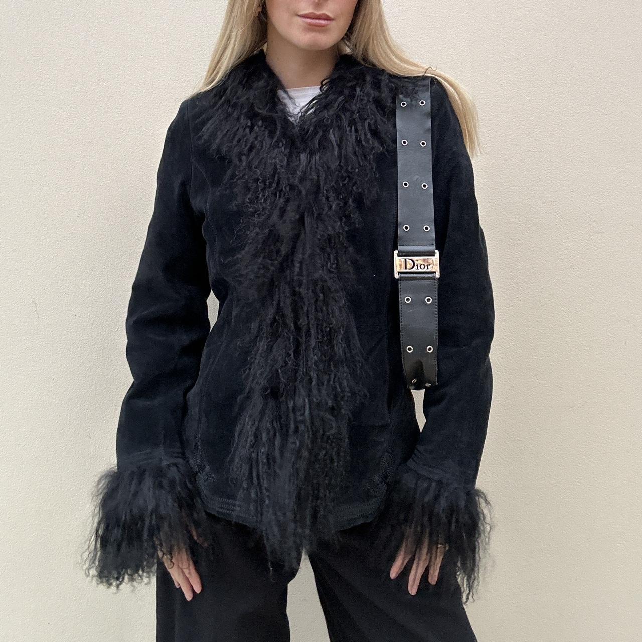 Vintage Mongolian fur afghan coat