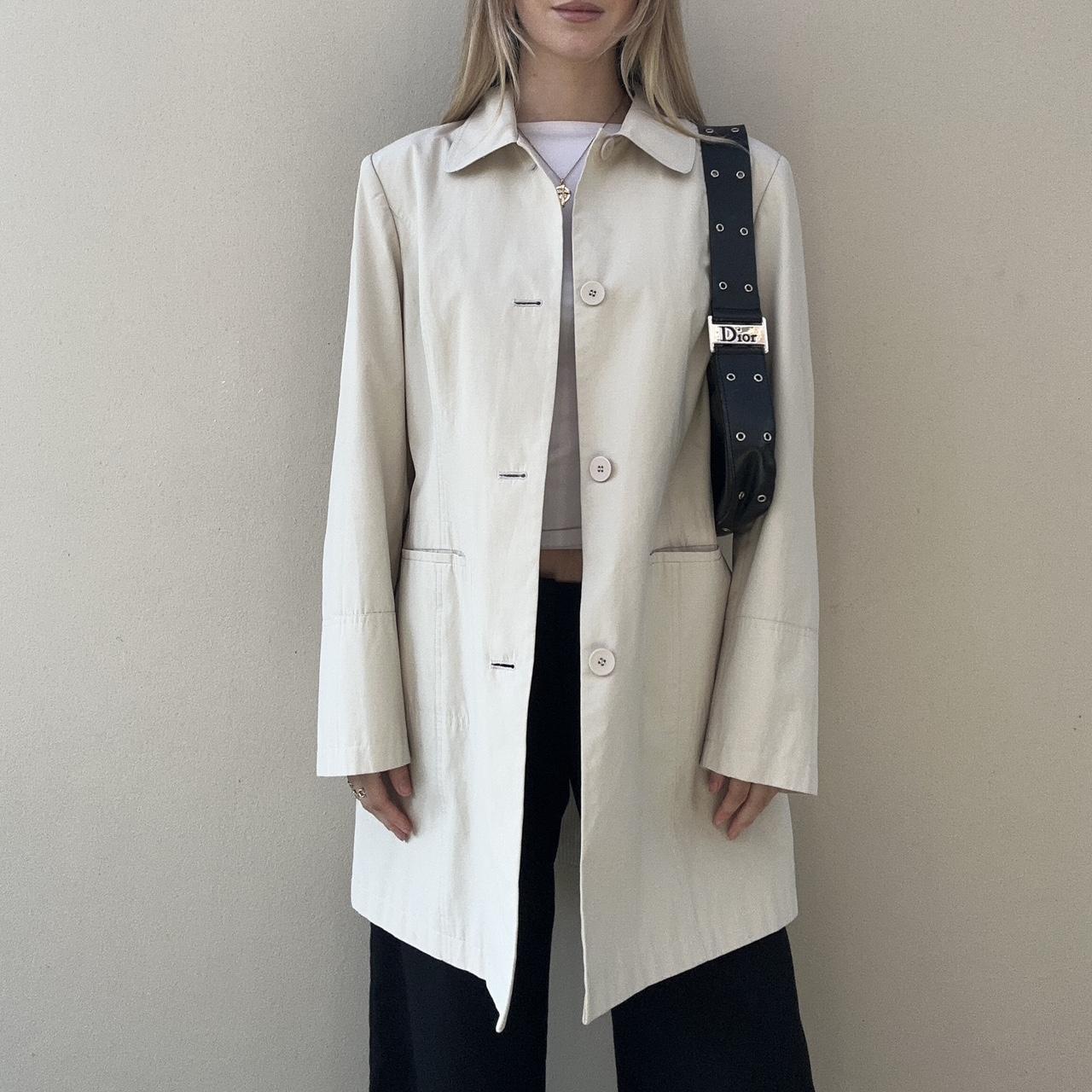 Cream trench coat